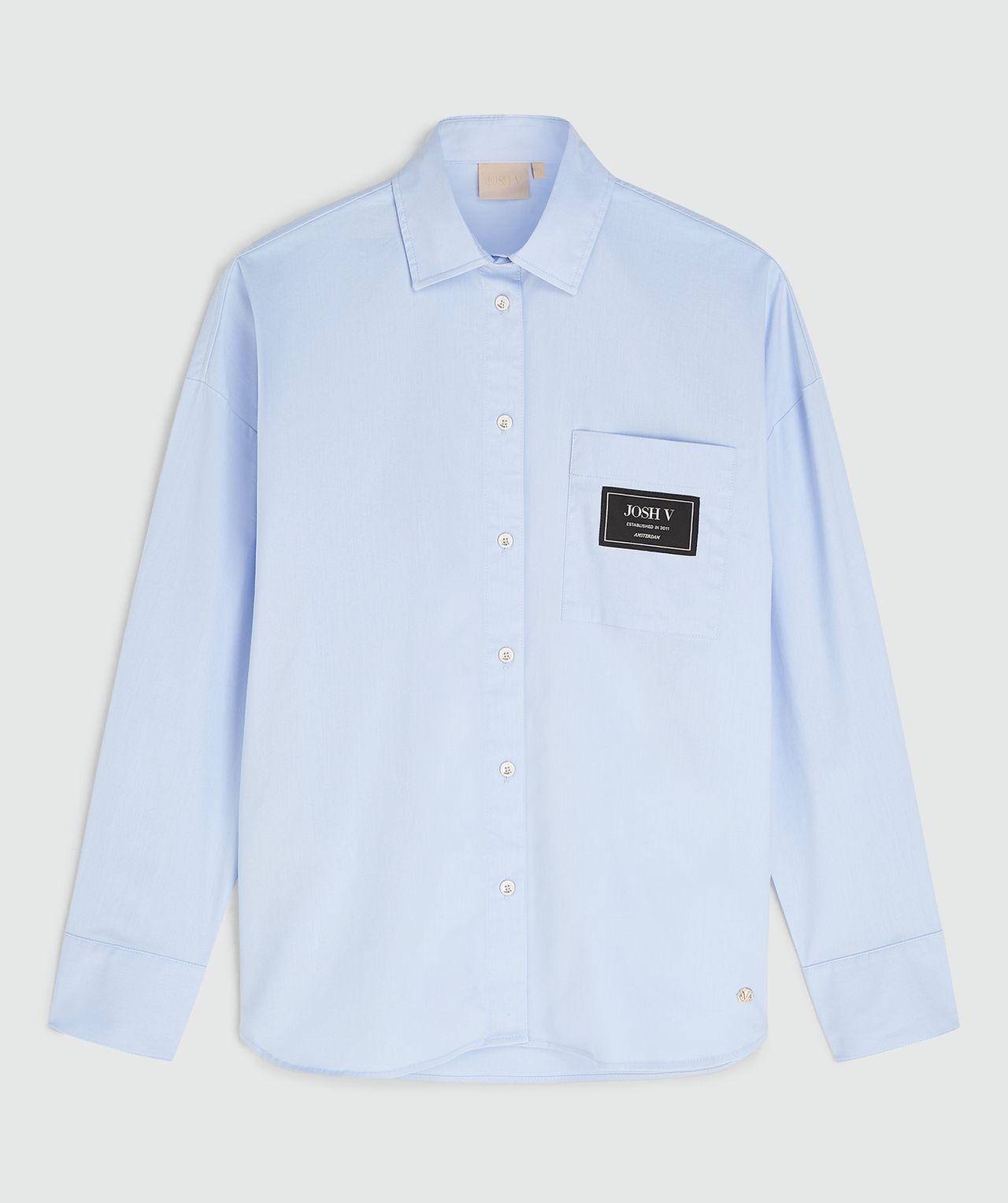 Josh V Berdina Oversized Bluse hellblau