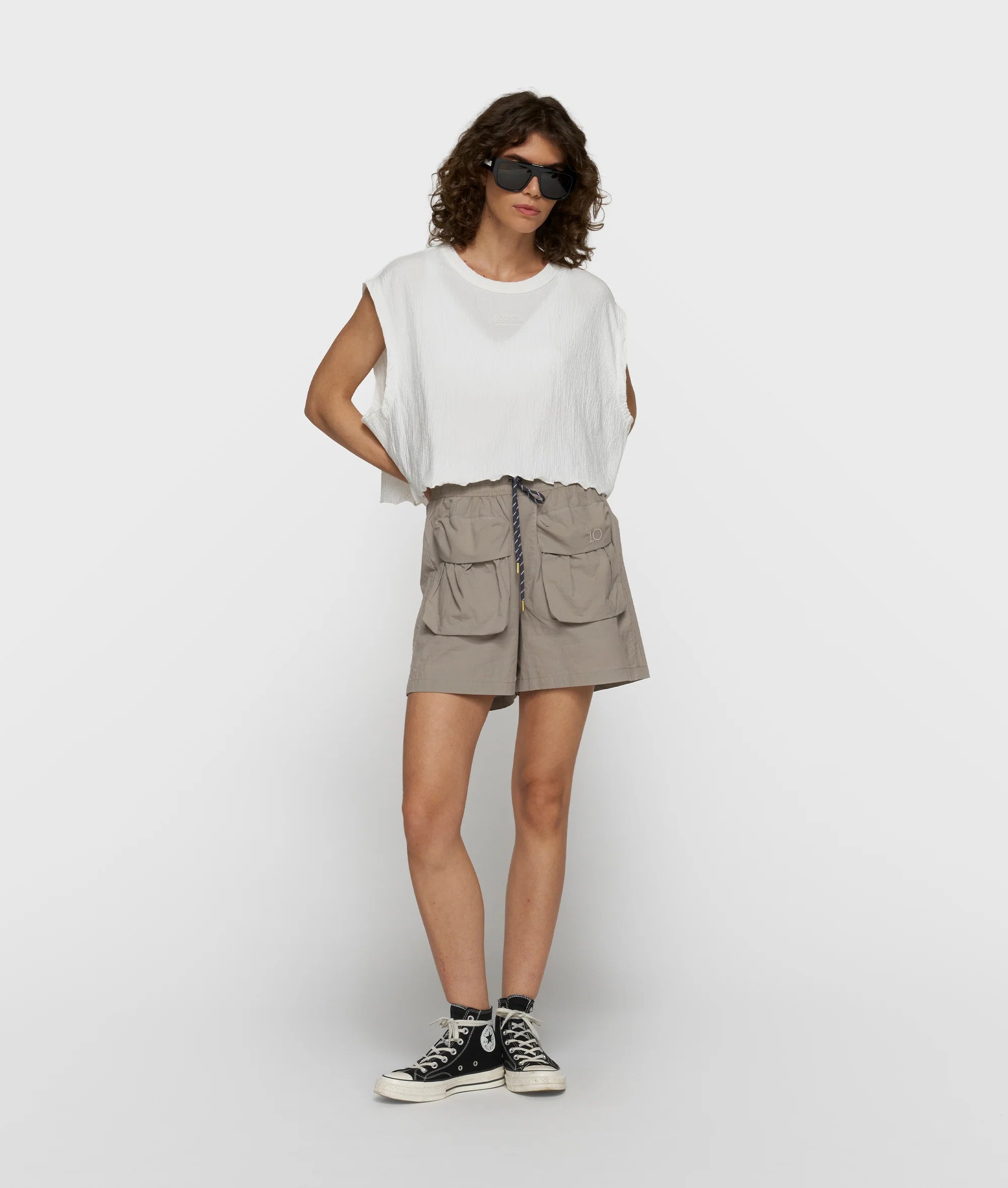 10 Days Round Neck Tee Shirt Farbe Ecru