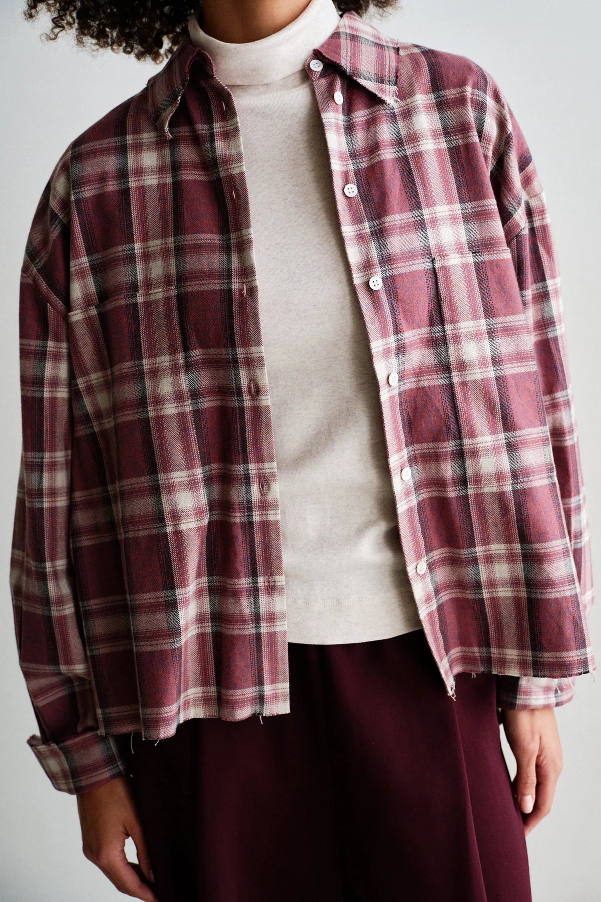 Penn&ink Bluse Red Check W26C421