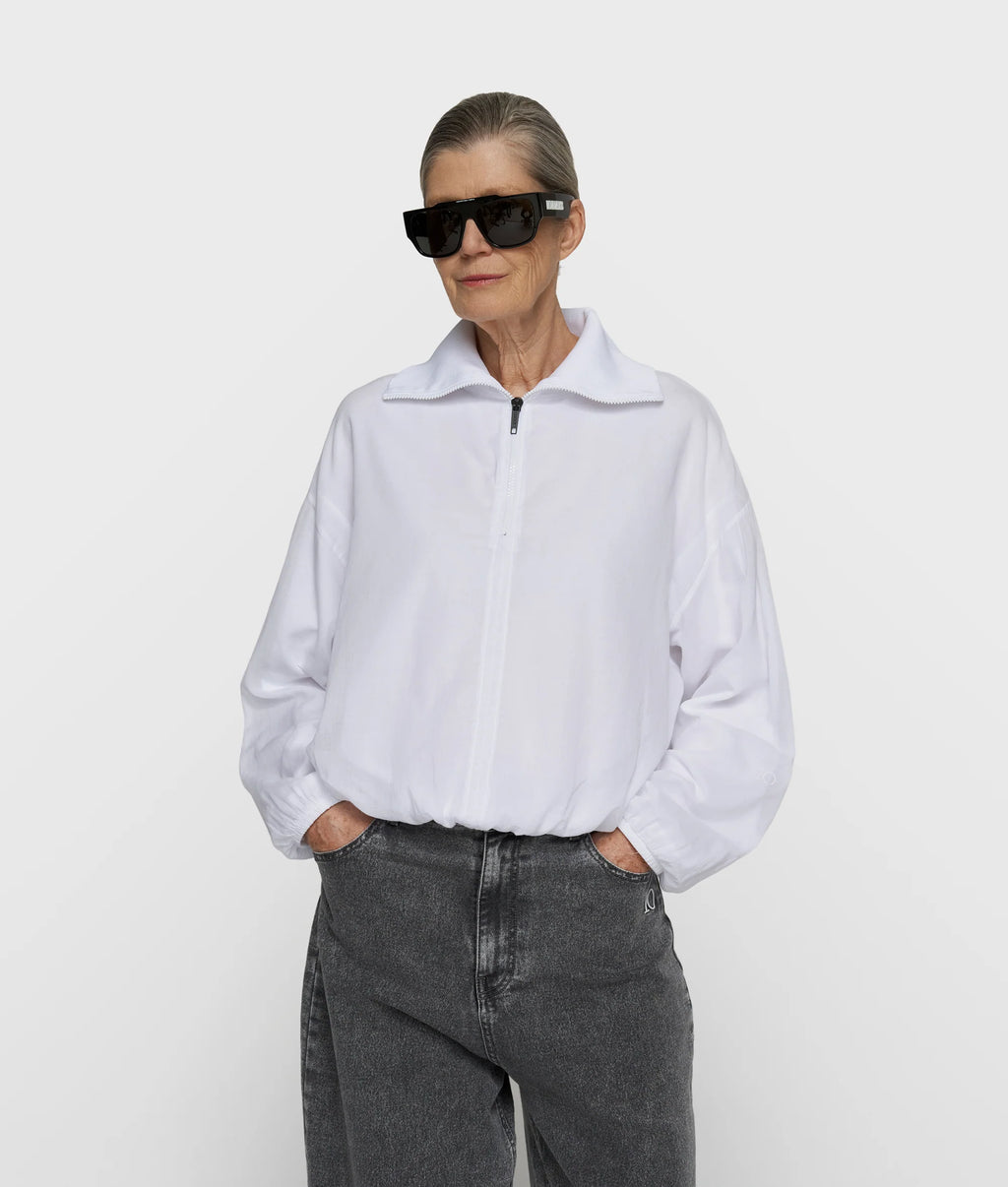 10 Days Half Zip Balloon Top weiß