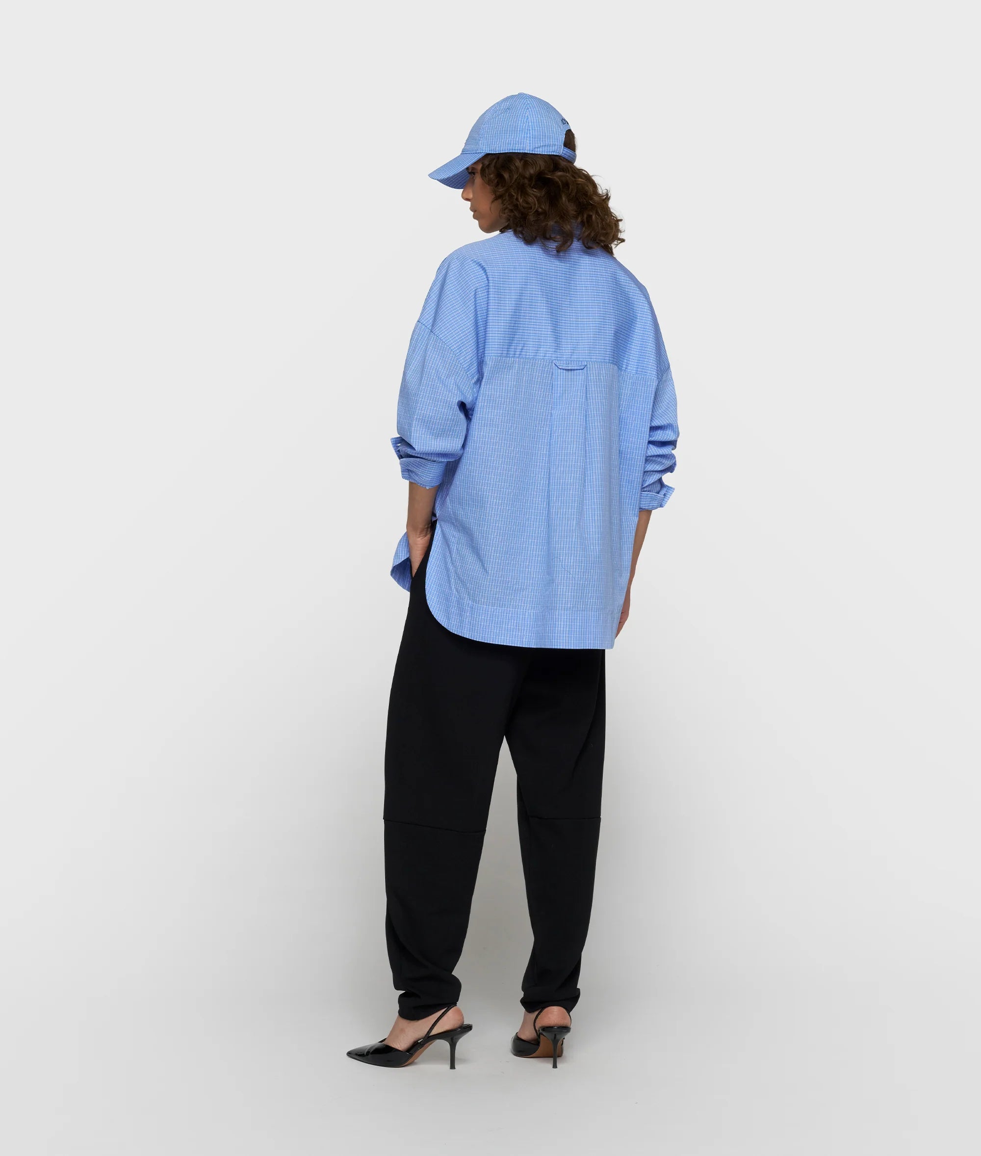 10 Days Karierte Hemdbluse blau