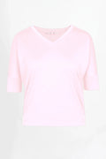 Love Joy Victory Dahlia T-Shirt in rosa oder hellblau