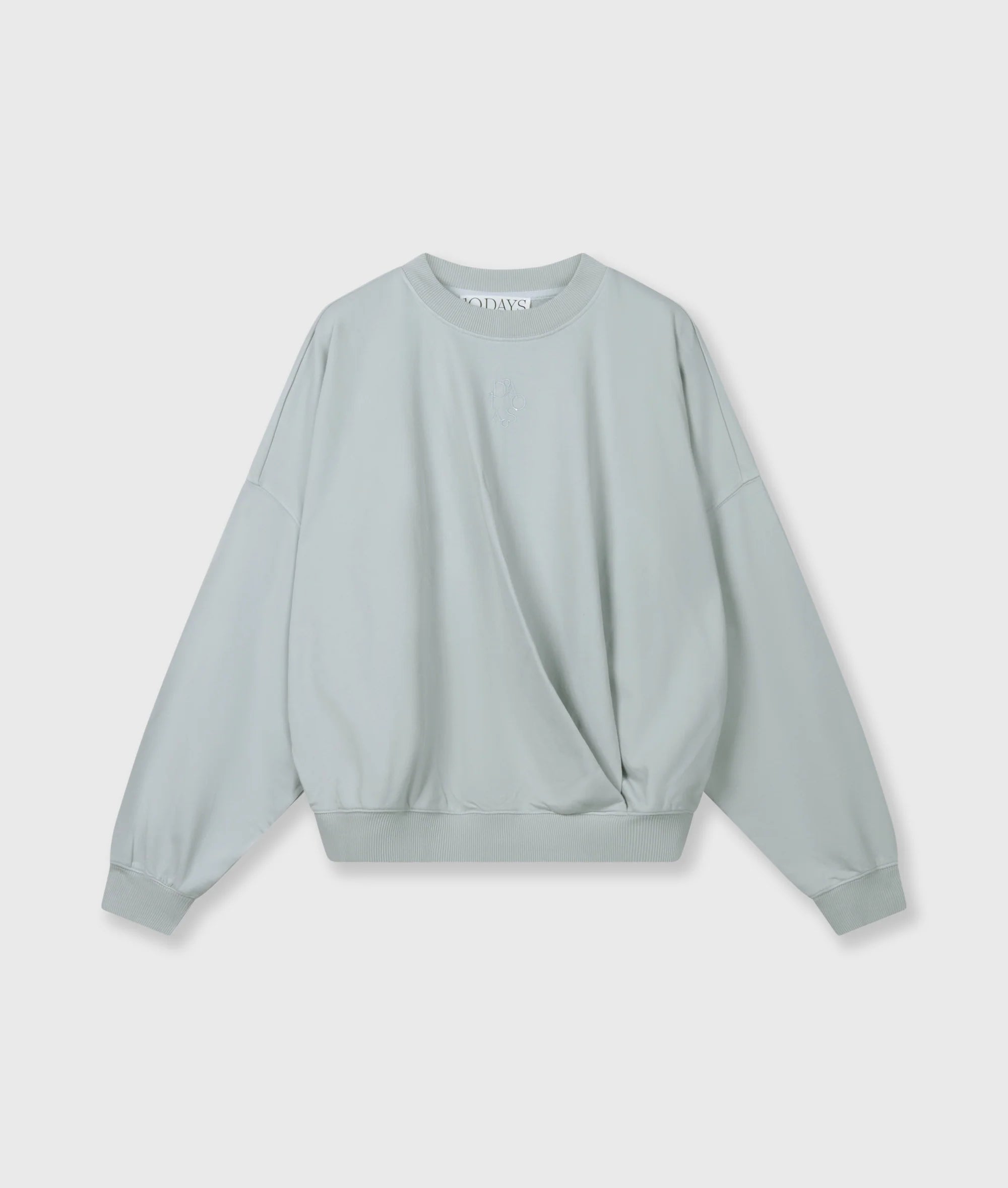 10 Days Sweater Pleat Clean Blue