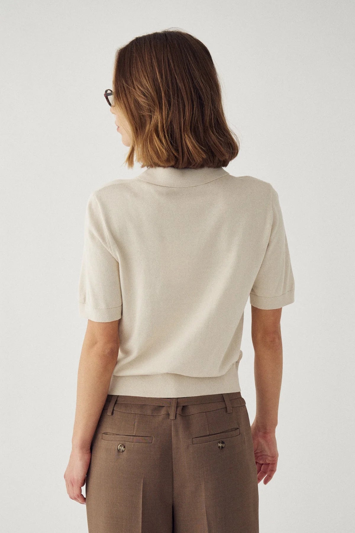 Noella N-Maxine Knit Oyster Strick Poloshirt