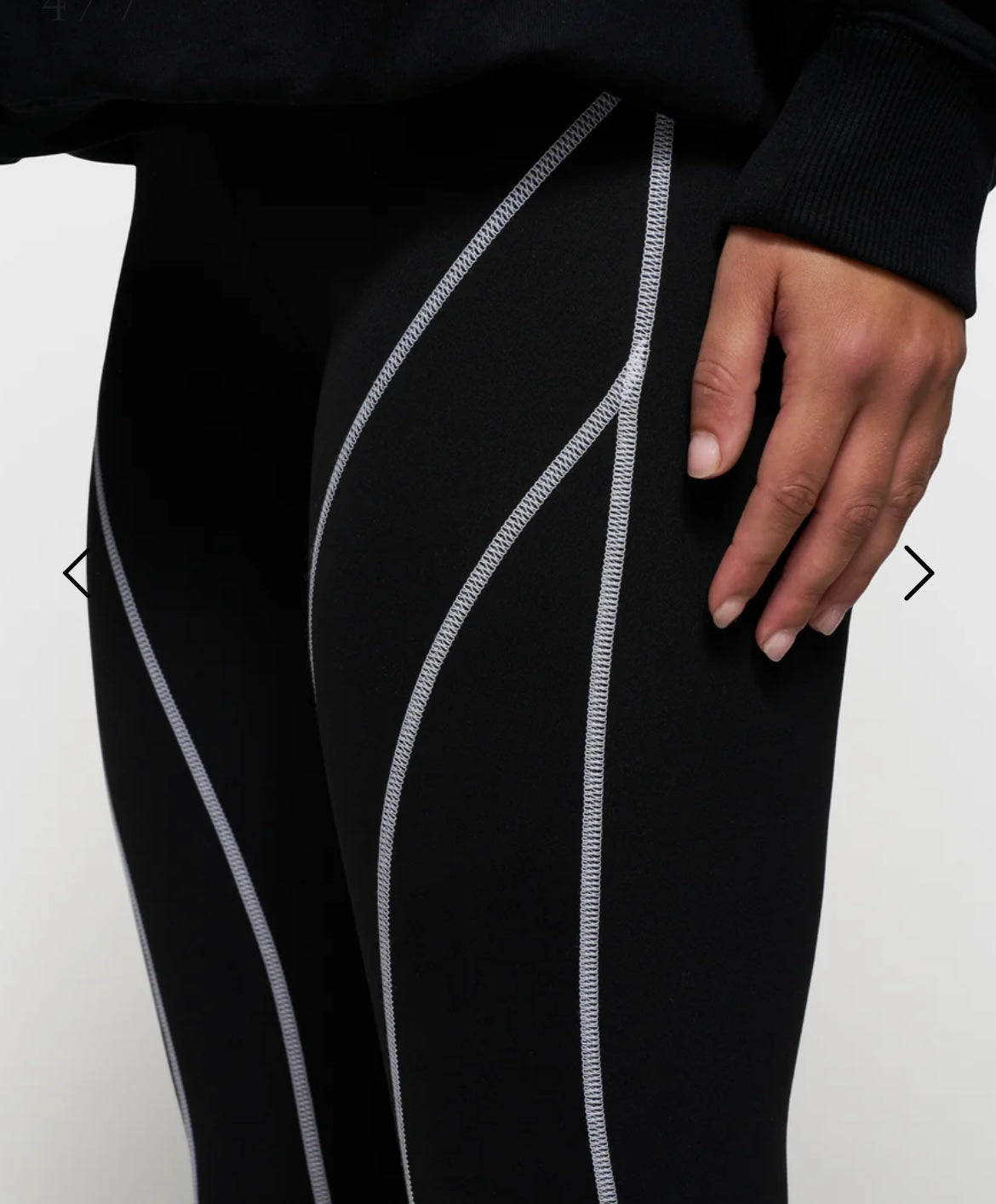 10 DAYS Contrast Leggings schwarz