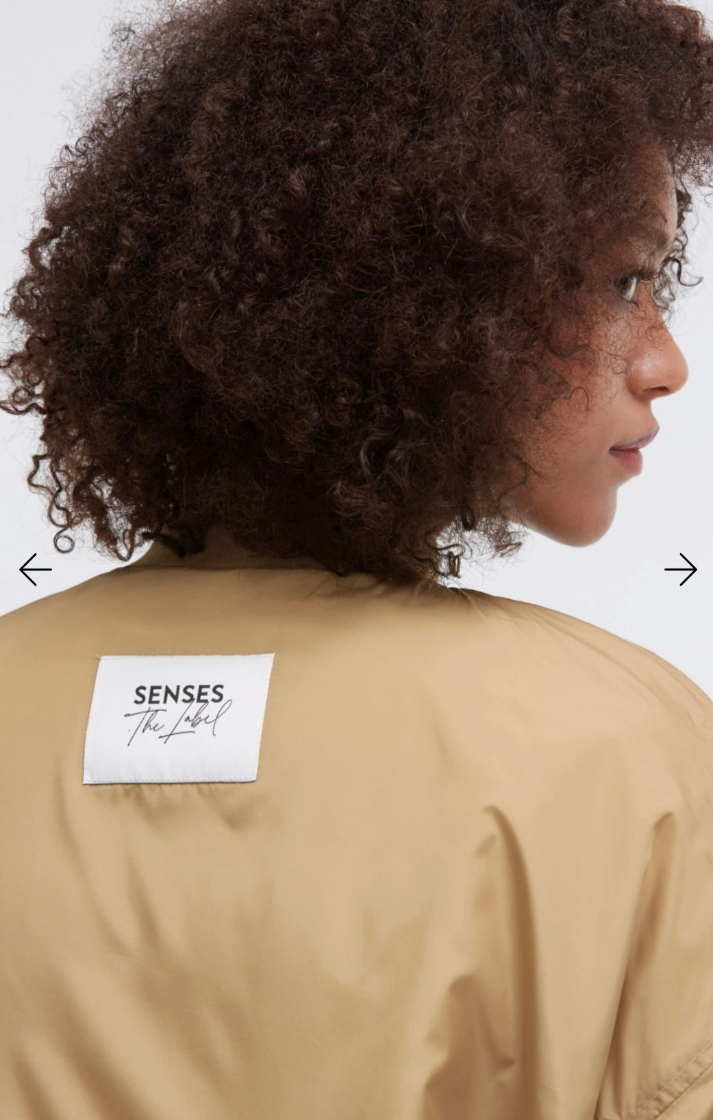 Senses The Label  Blouson OPTI:MIST im Aviator Stil Light Cognac