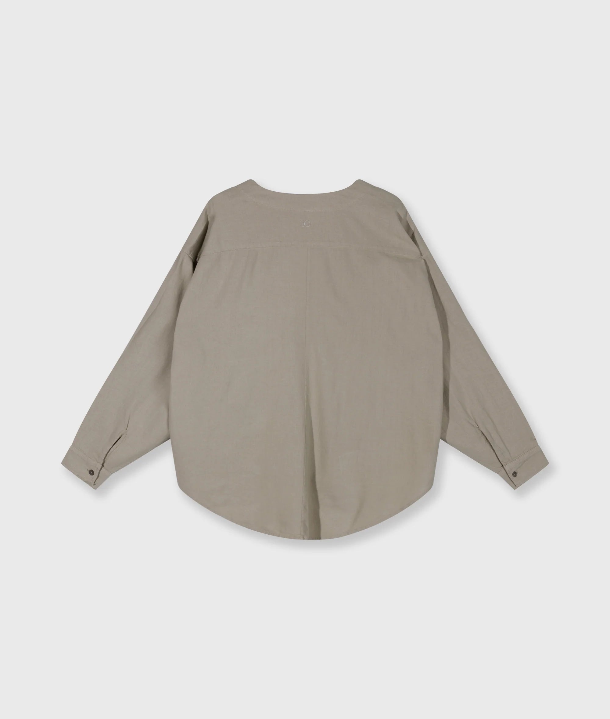 10 Days Cotton Linen Bluse Farbe Fog