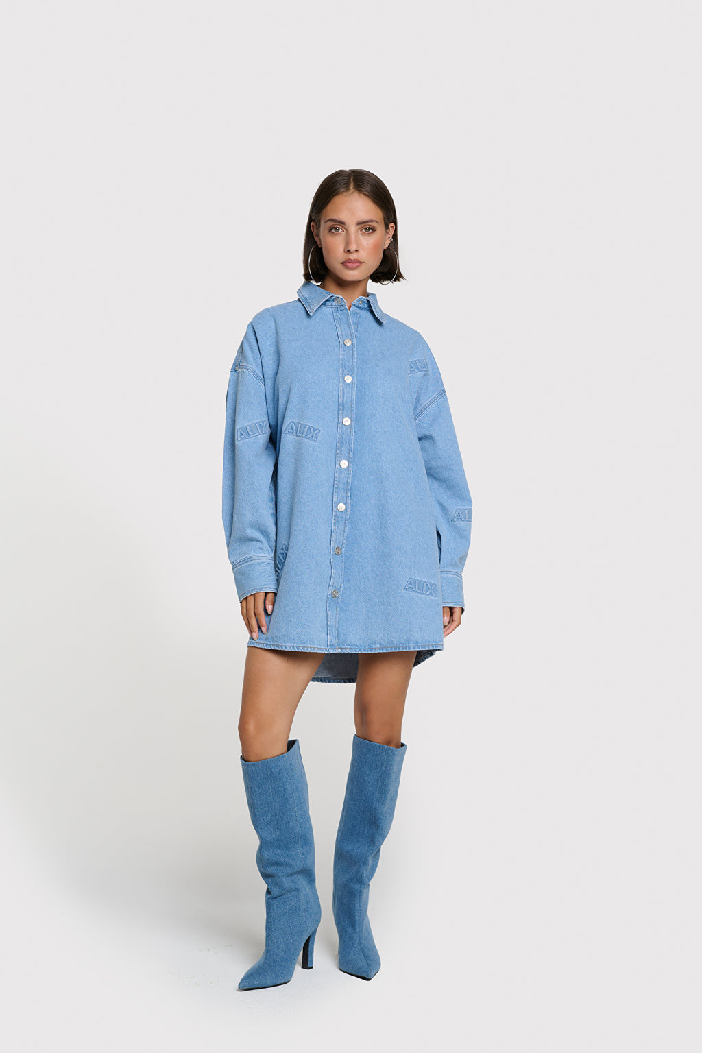 ALIX The Label Blusenkleid Denim