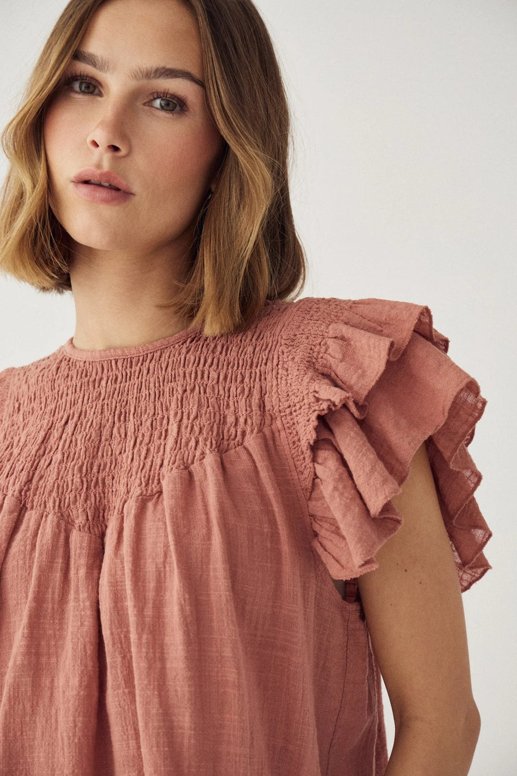 Noella N-Maura Bluse Red Clay