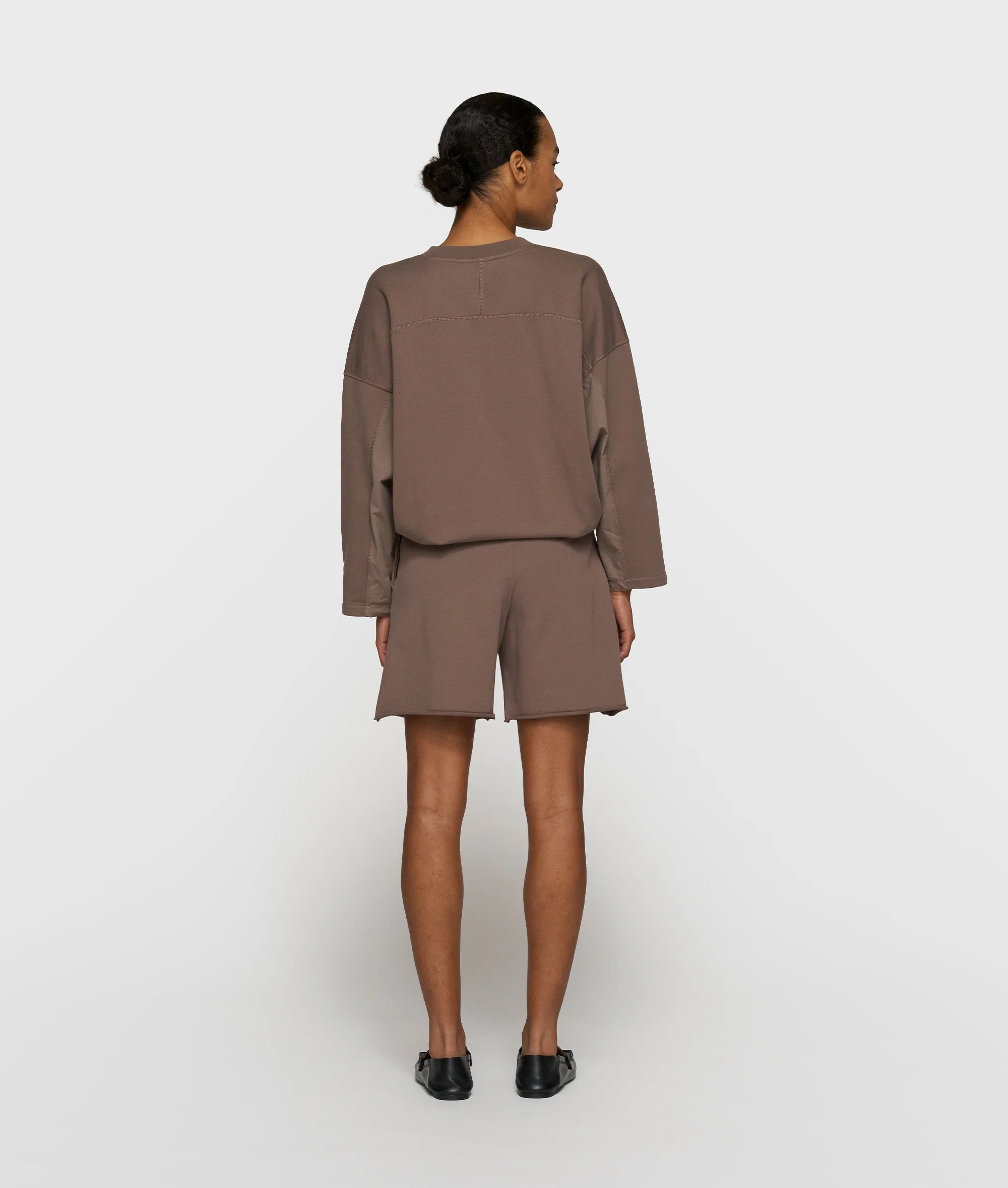 10 Days Belted Shorts Fleece Moonrock