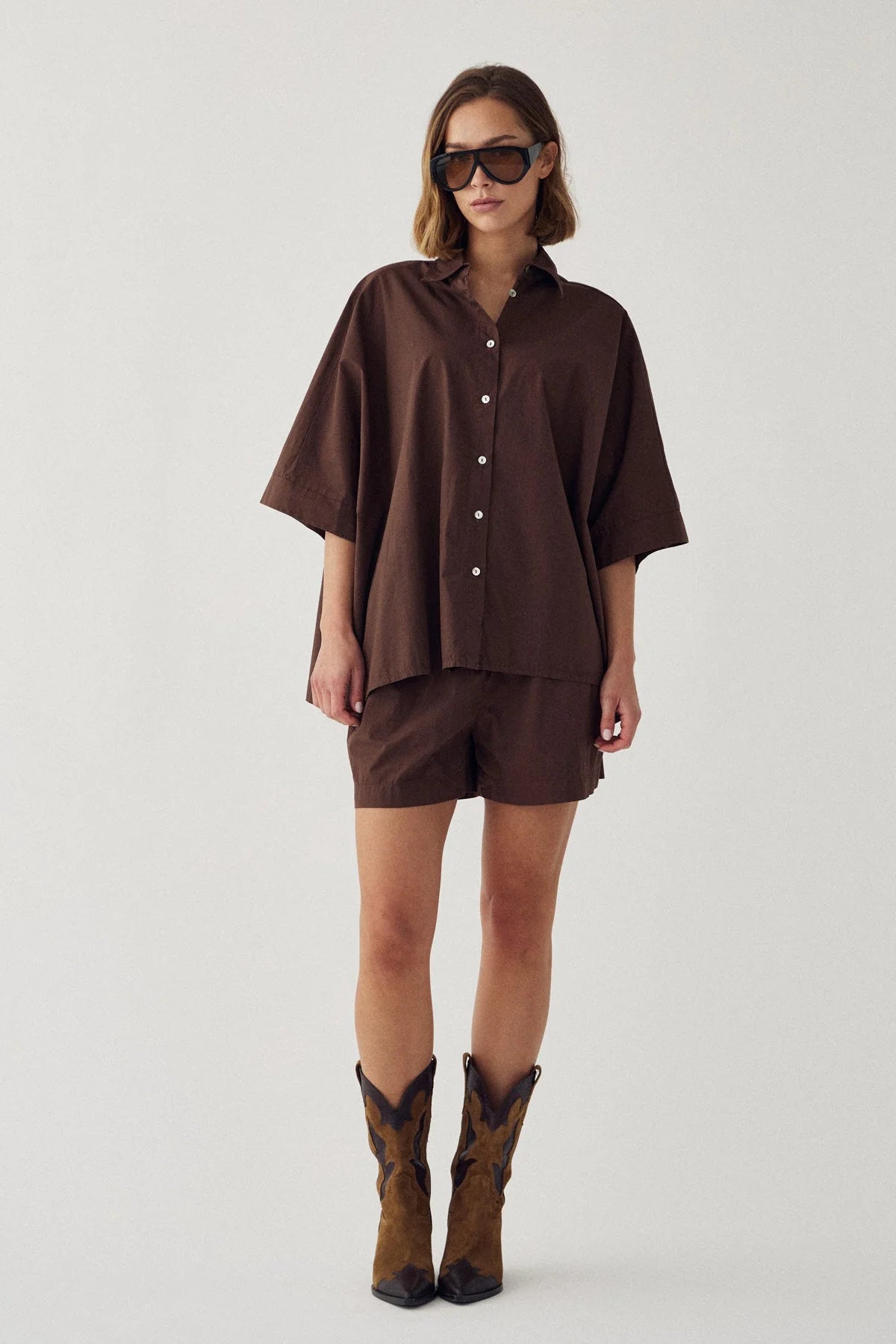 Noella N-Mazie Bluse Choclat braun