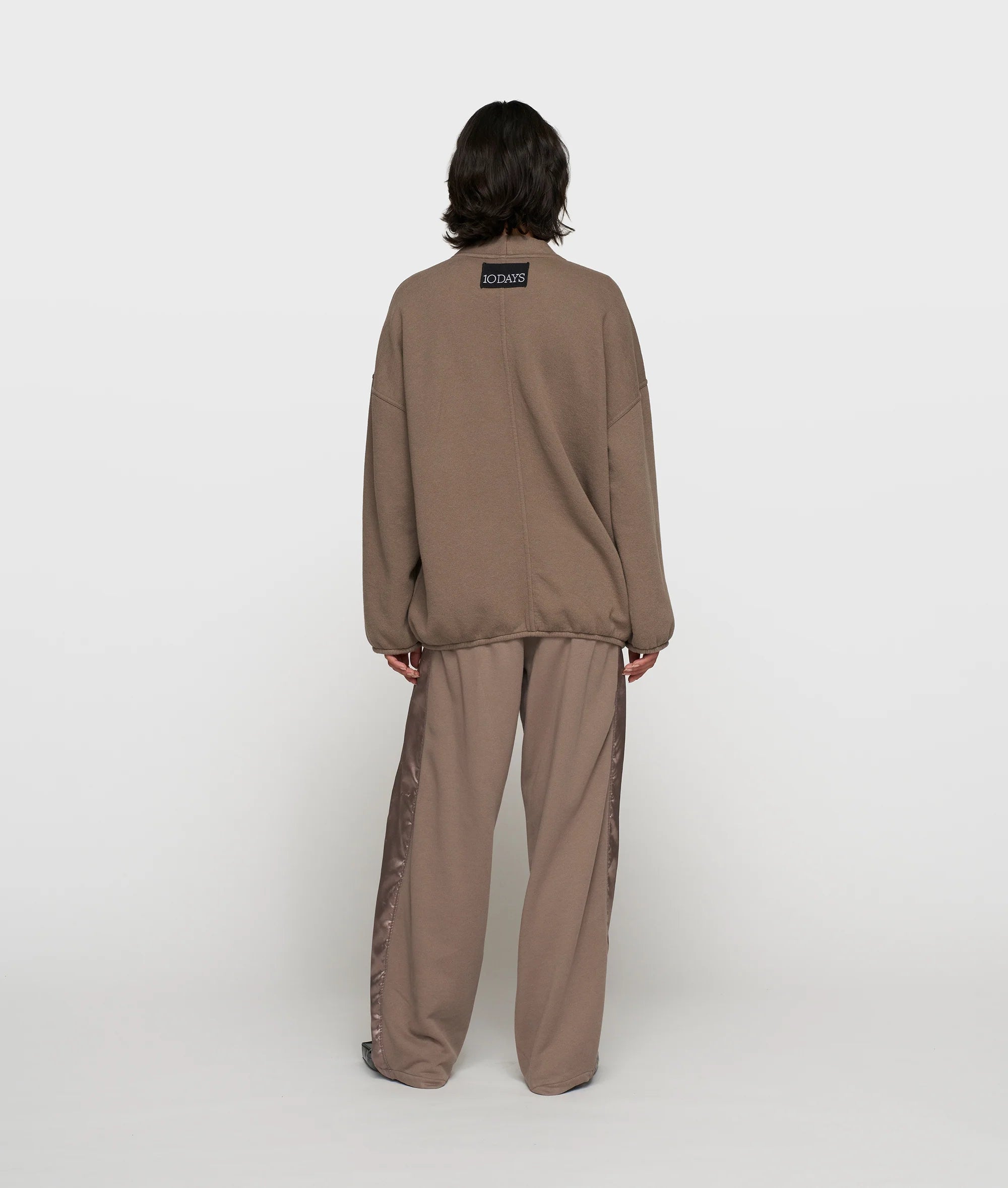 10 DAYS Baseball Cardigan Fleece Moonrock