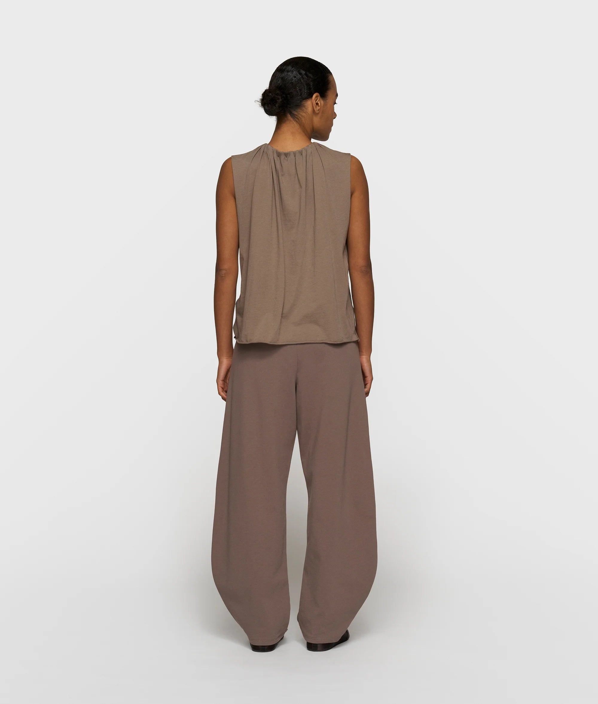 10 Days Pleated Top Jersey Moonrock oder weiß