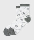 10 Days Socken All Over Monogramm Ecru