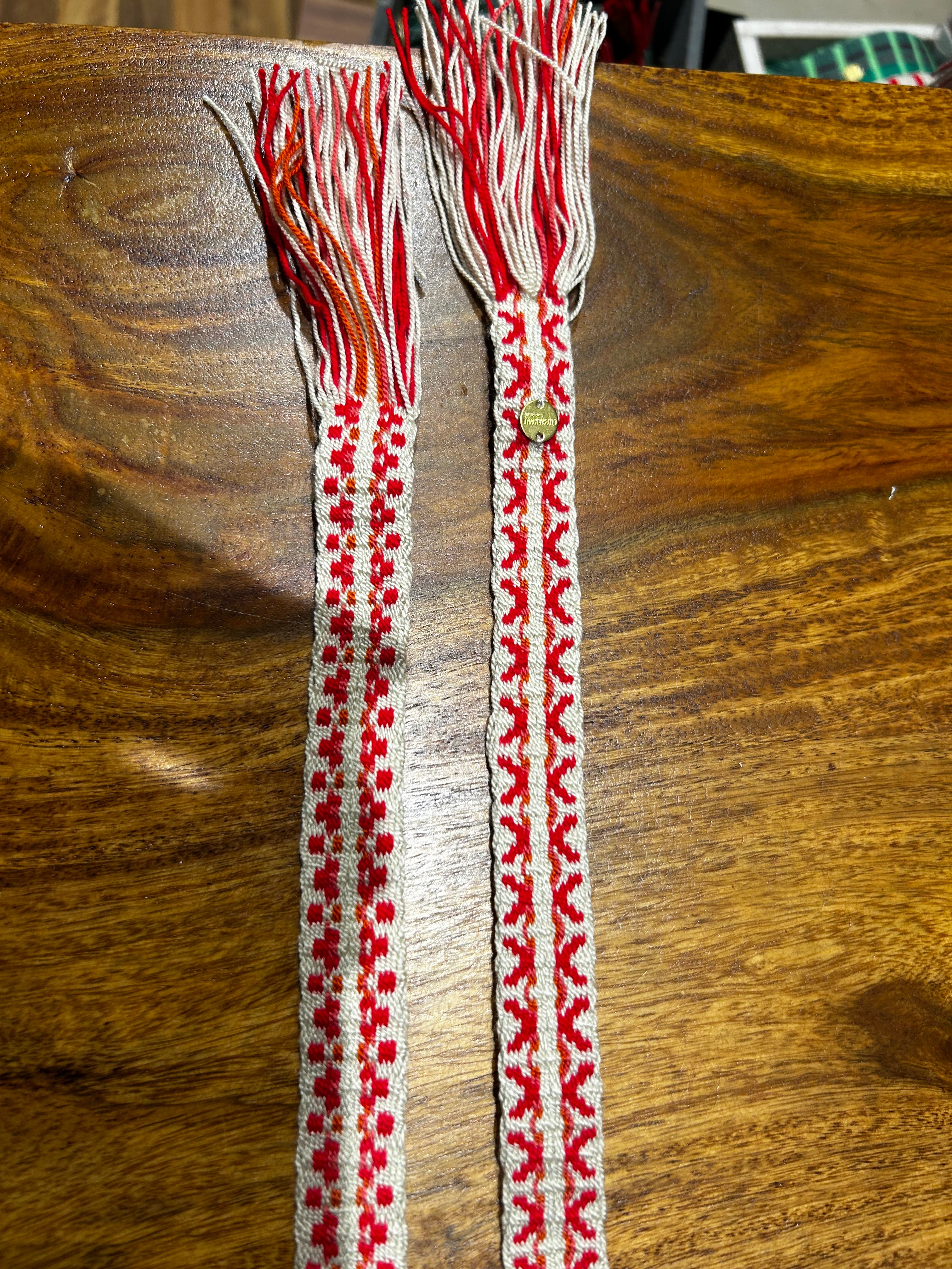 Guanabana Gürtel zum Knoten (Schmal) rot