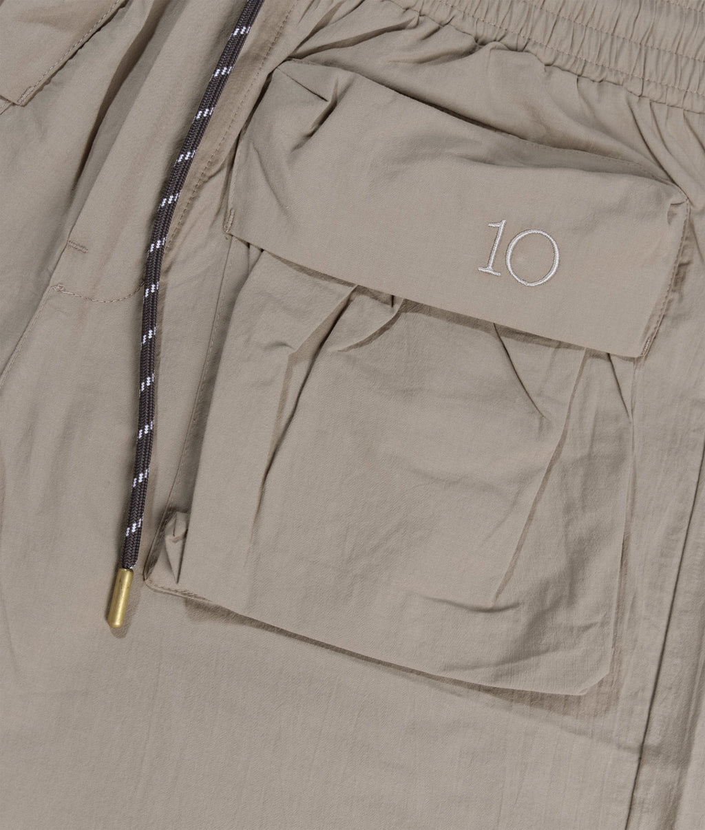 10 Days Crinkle Utility Shorts Farbe Fog