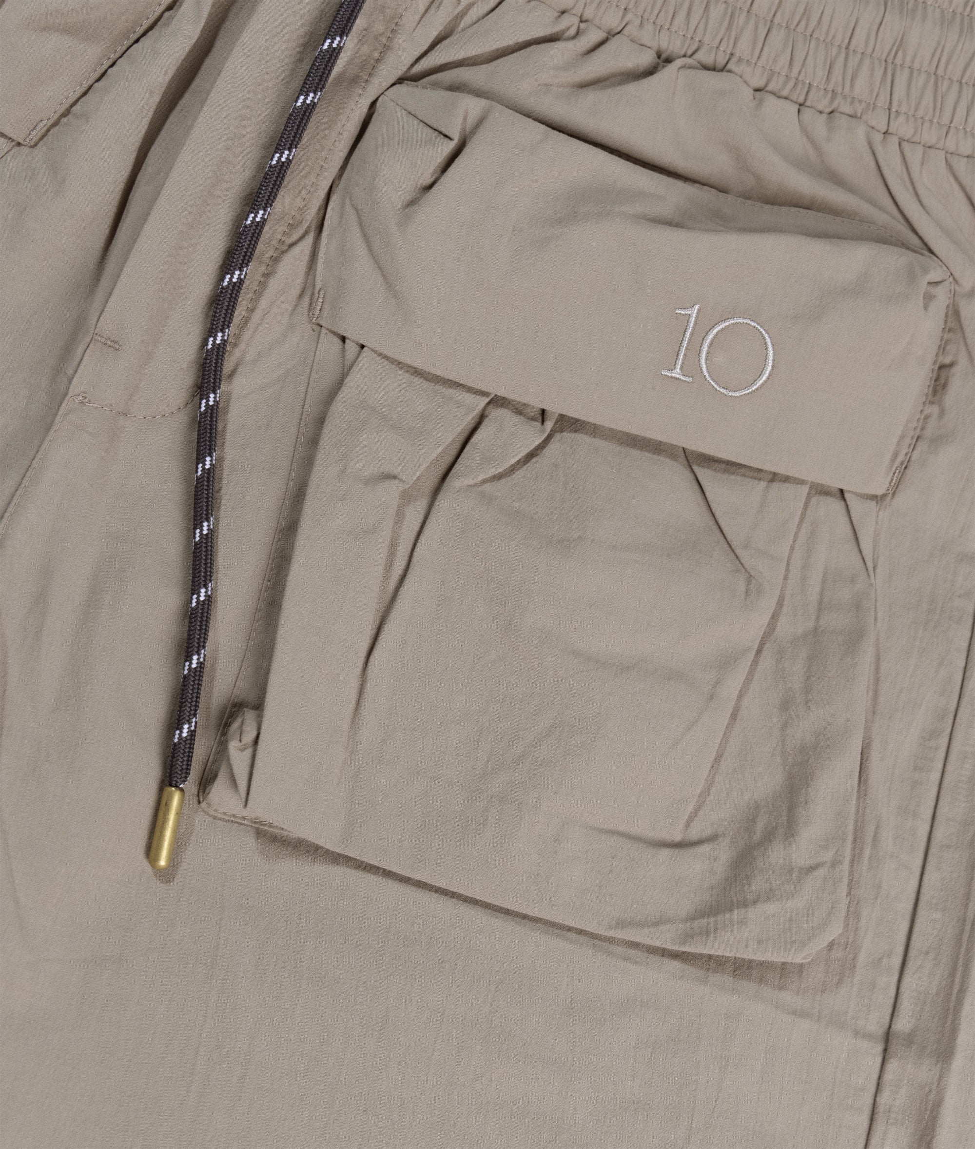 10 Days Crinkle Utility Shorts Farbe Fog