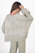 Love Joy Victory „Be Awsome“ Frottee Sweatshirt Bira in pussywillow Grey oder Pink Lemonade