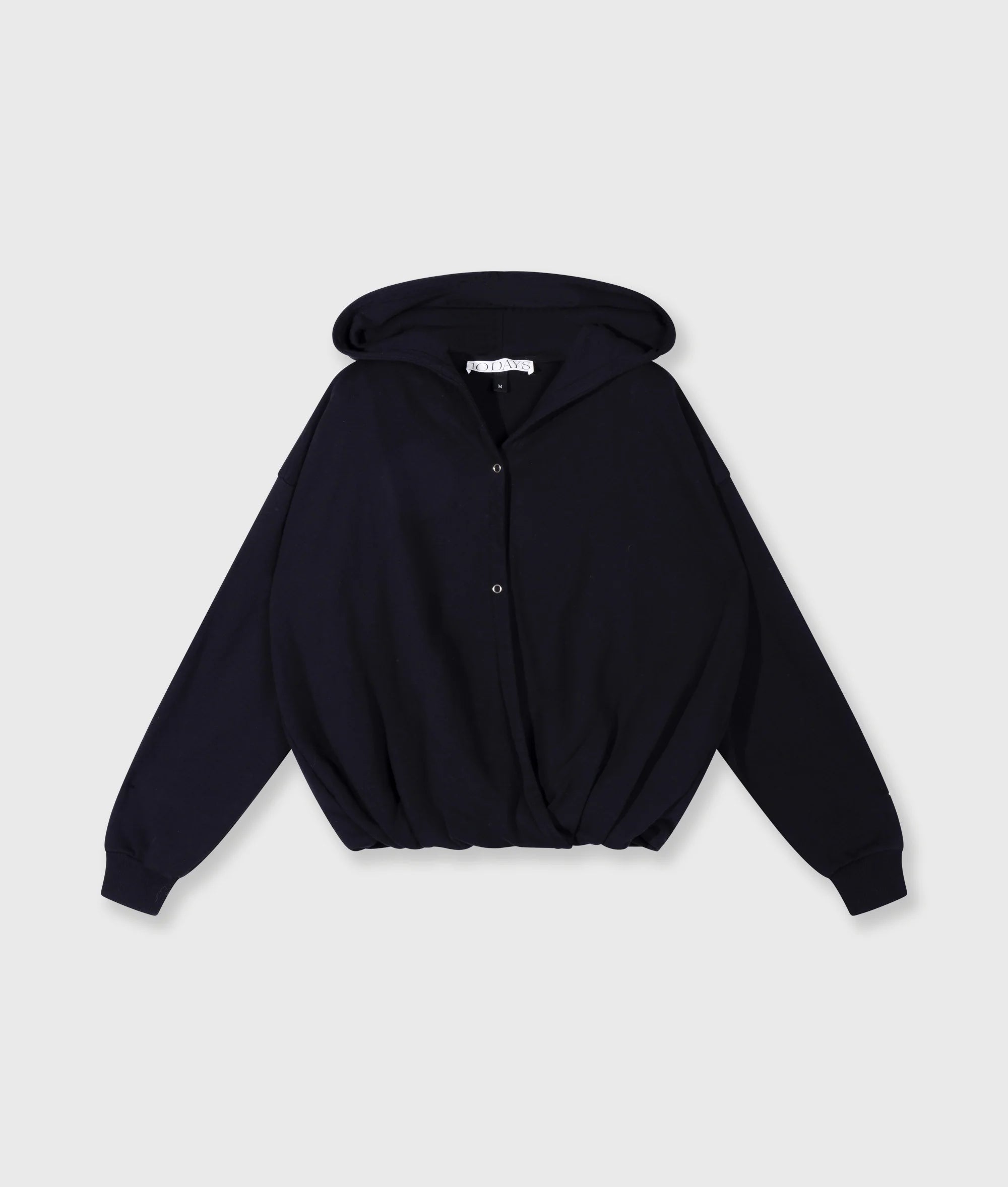 10 Days Ballon Wickel Hoodie schwarz