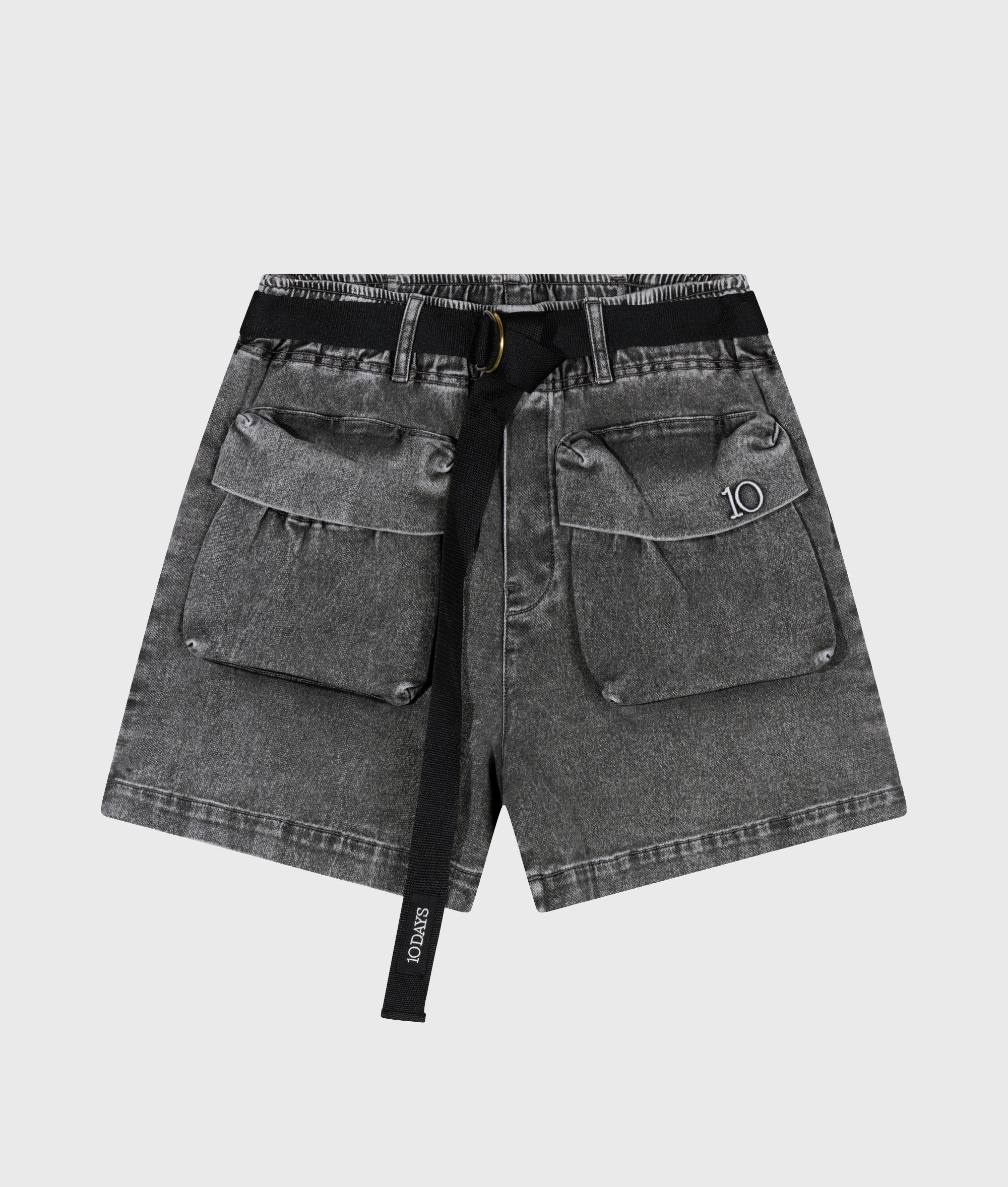 10 Days Utility Shorts Jog Denim Schwarz