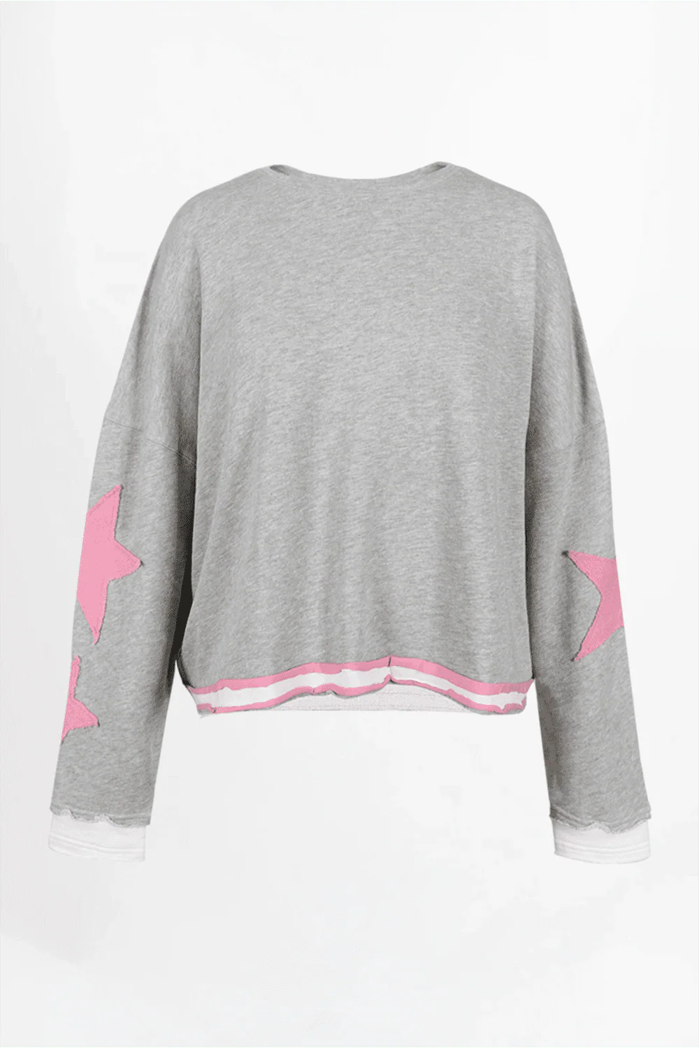 Love Joy Victory Sweatshirt Hopewell Sternen Patches grey Melange