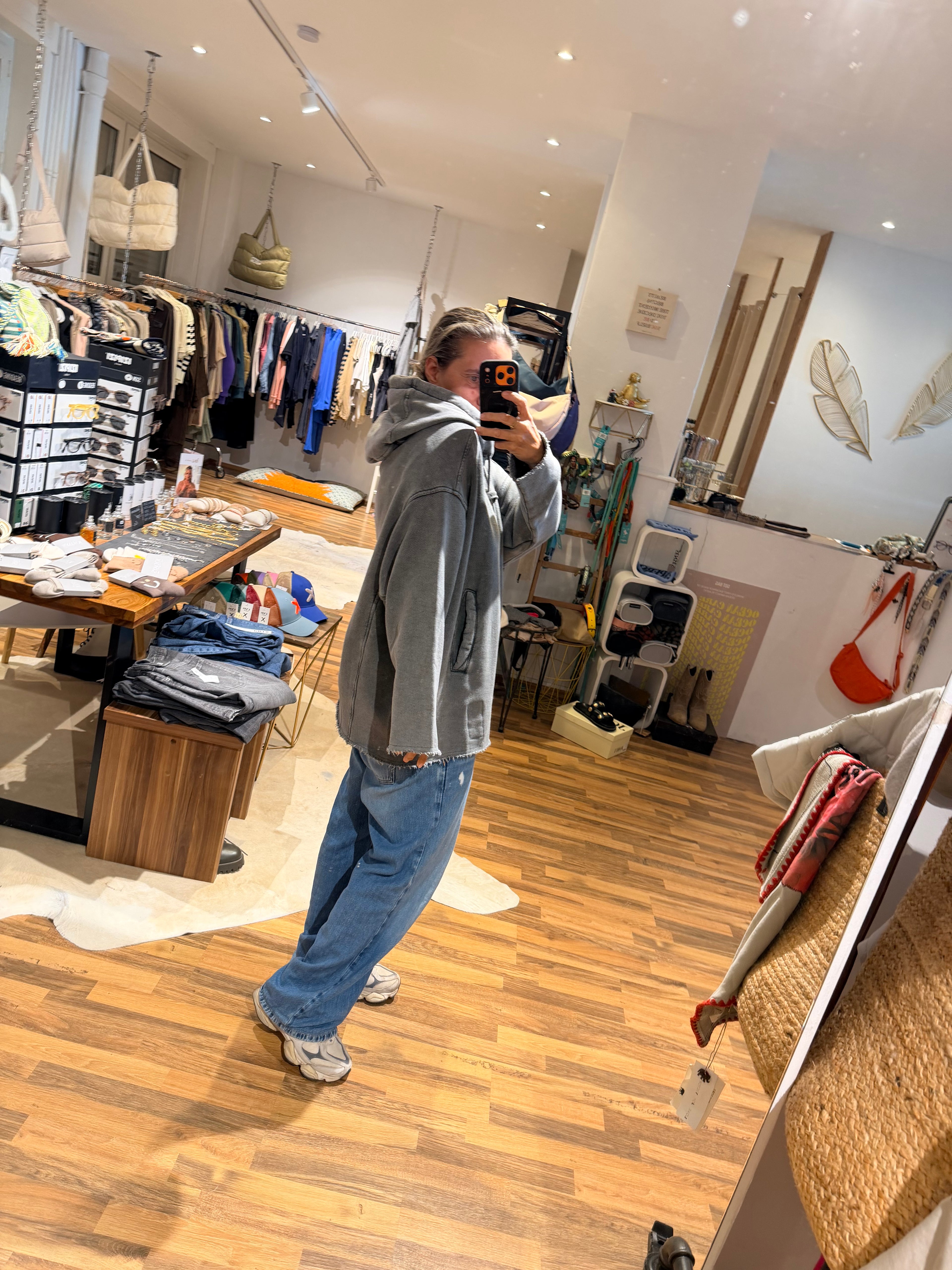 Liv Bergen Rotterdam oversized Hoodie Black Acid