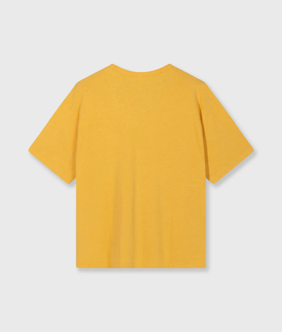 10 Days Deep Tee Cotton Linen T-Shirt Mango