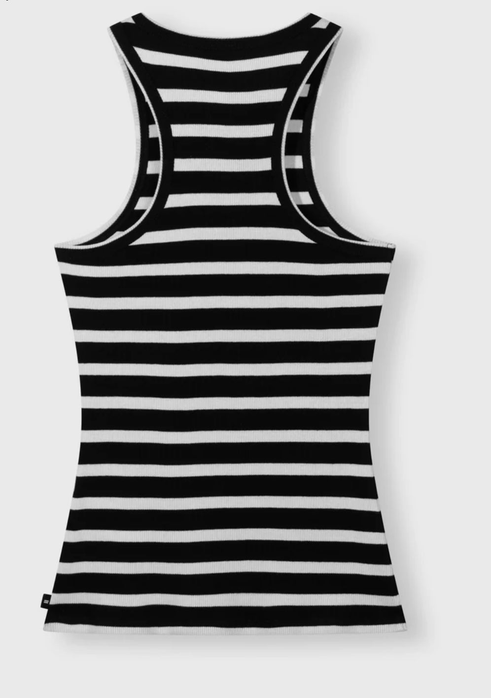 10 DAYS Streifen Tanktop Schwarz weiß