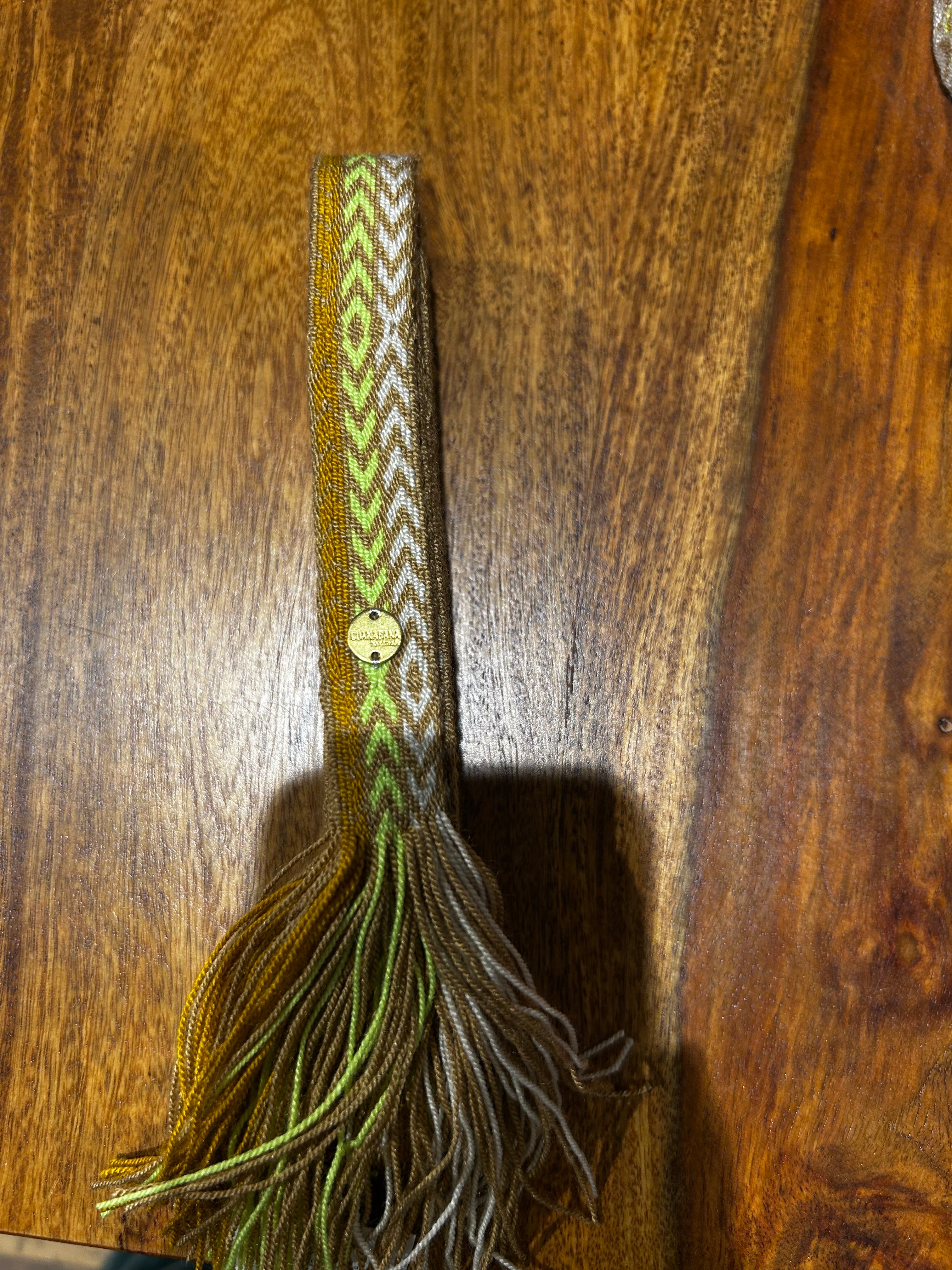 Guanabana Gürtel zum Knoten (Schmal) neongelb senffarben