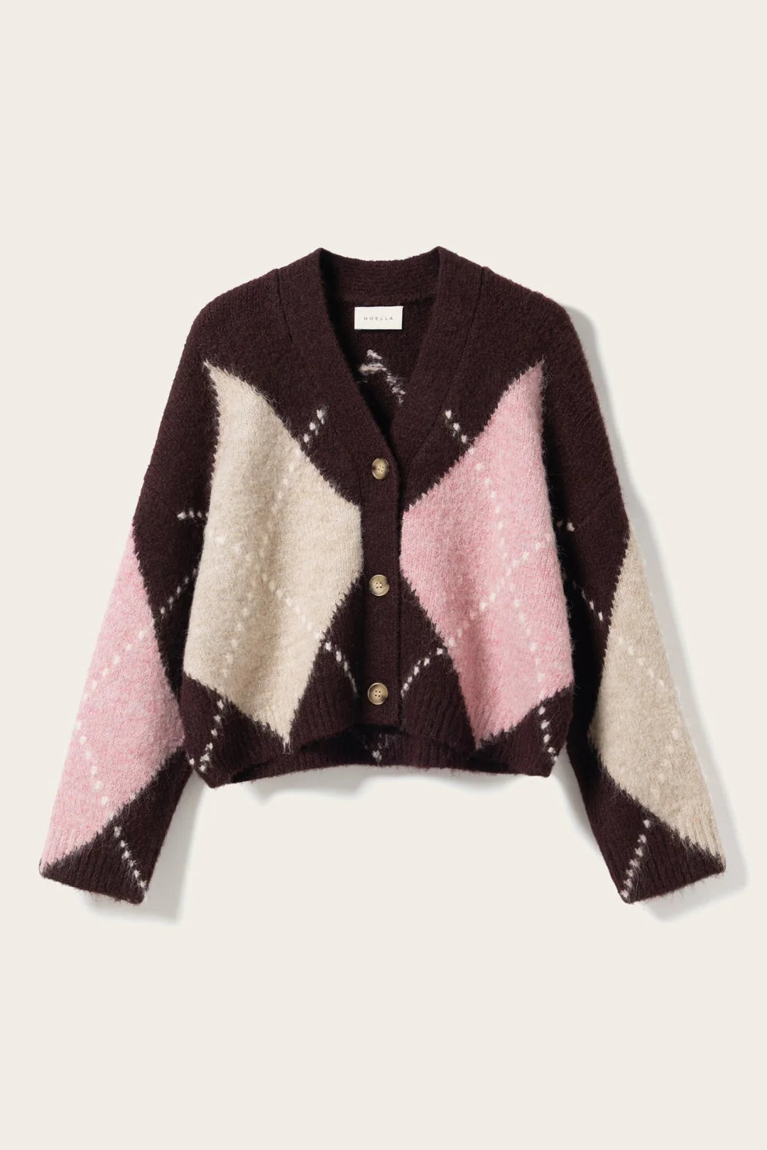 Noella N-Laiana Knit Winetasting Mix Cardigan