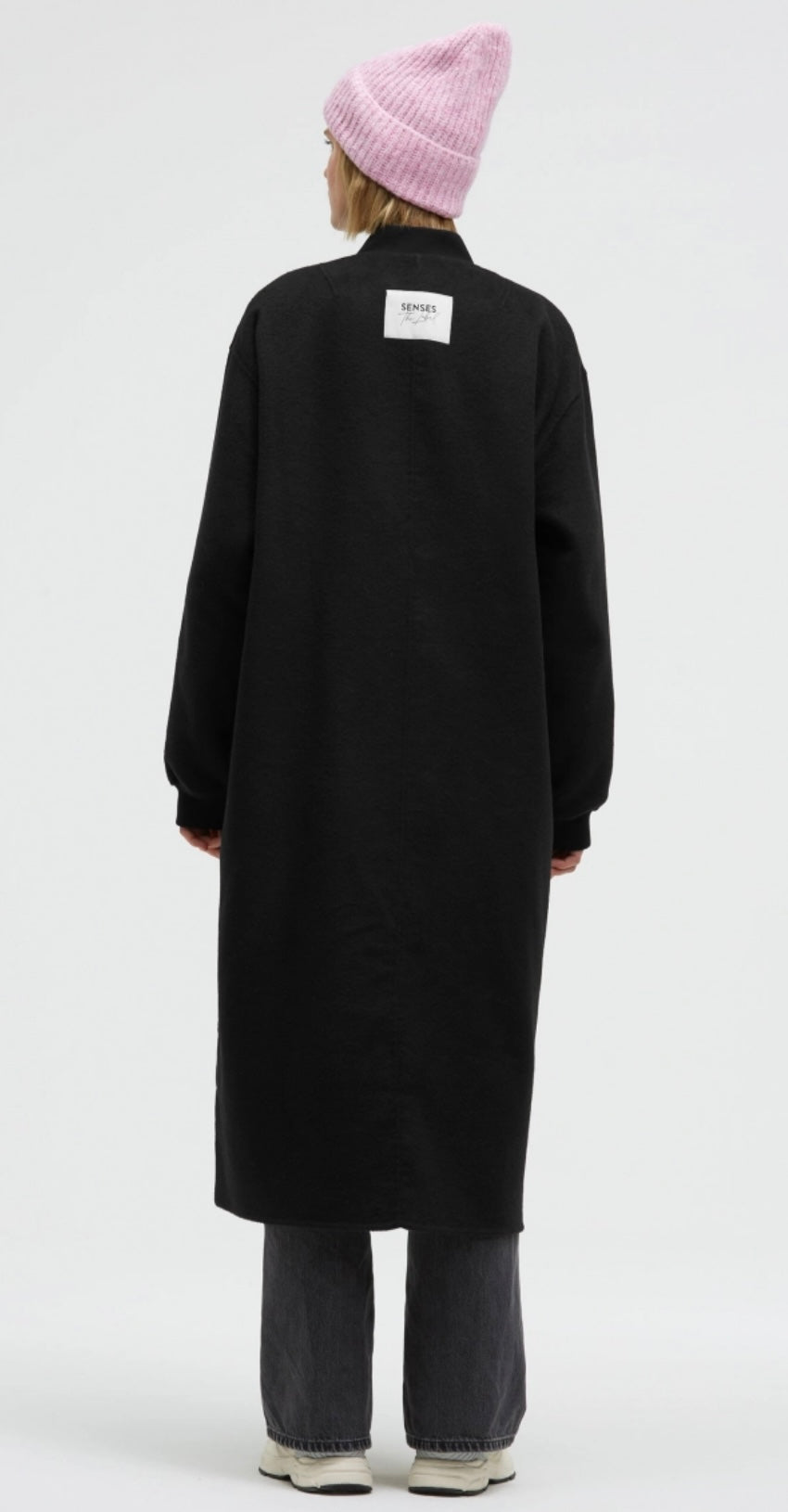 Senses The Label langer Wollmantel OD:A im Blouson Stil