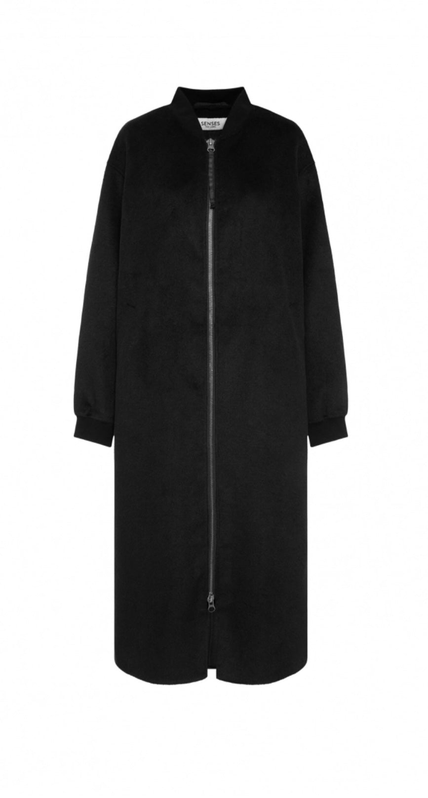 Senses The Label langer Wollmantel OD:A im Blouson Stil