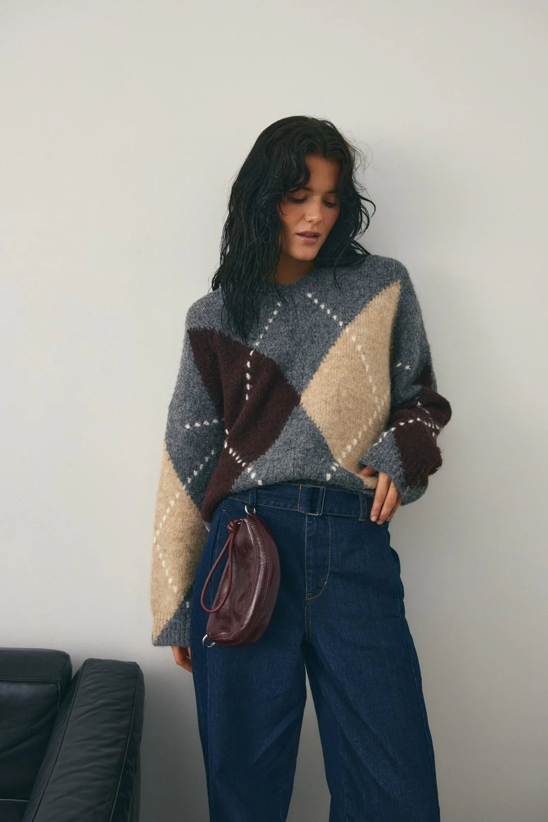 Noella Lai Knit Medium Grey Melange