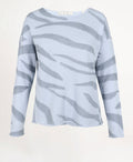 Love Joy Victory Bedrucktes Sweatshirt Gara Light Sky