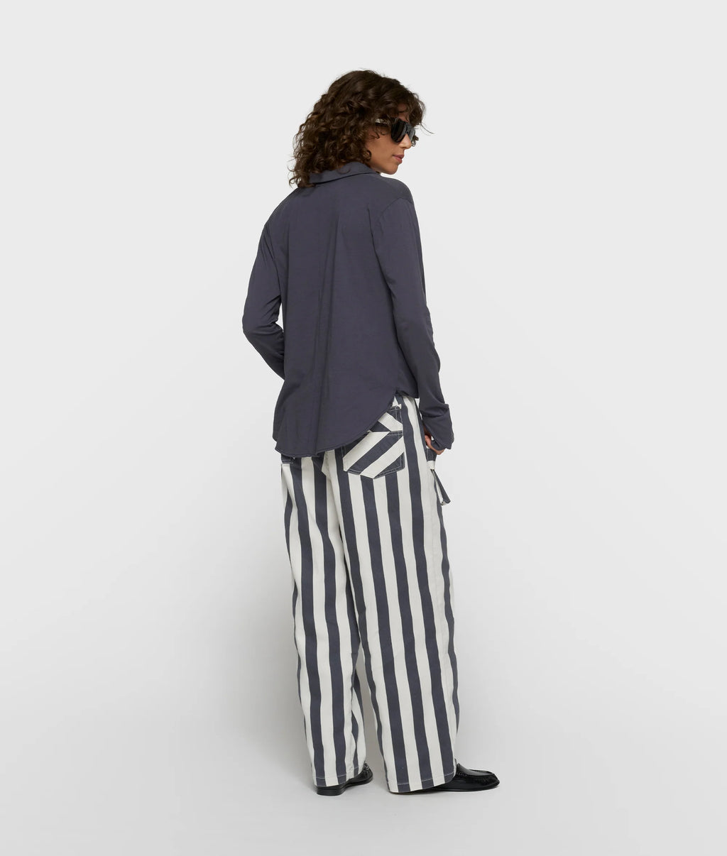 10 Days Wrap Bluse Steelblue