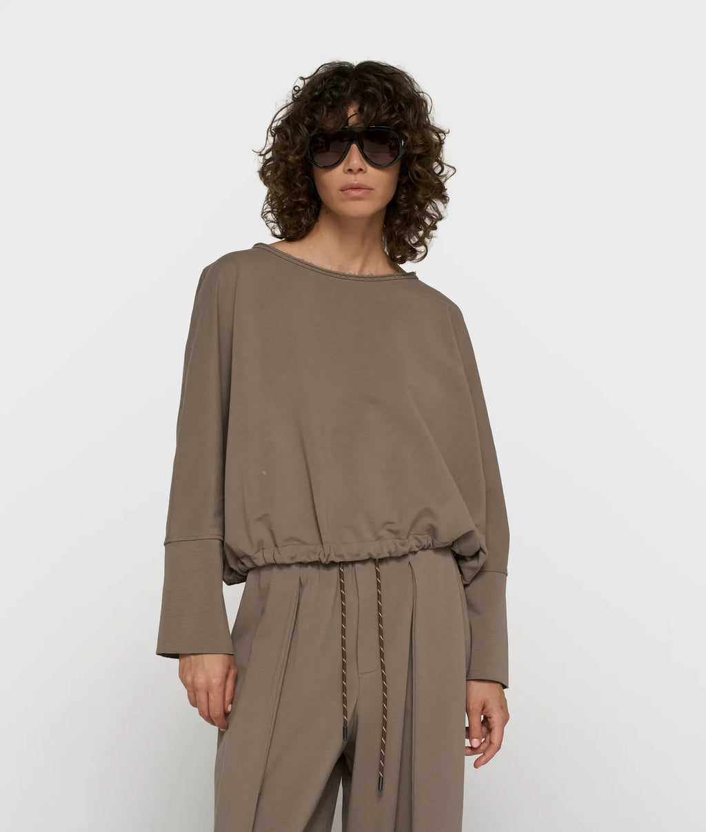 10 Days Batwing Top Fleece Portobello