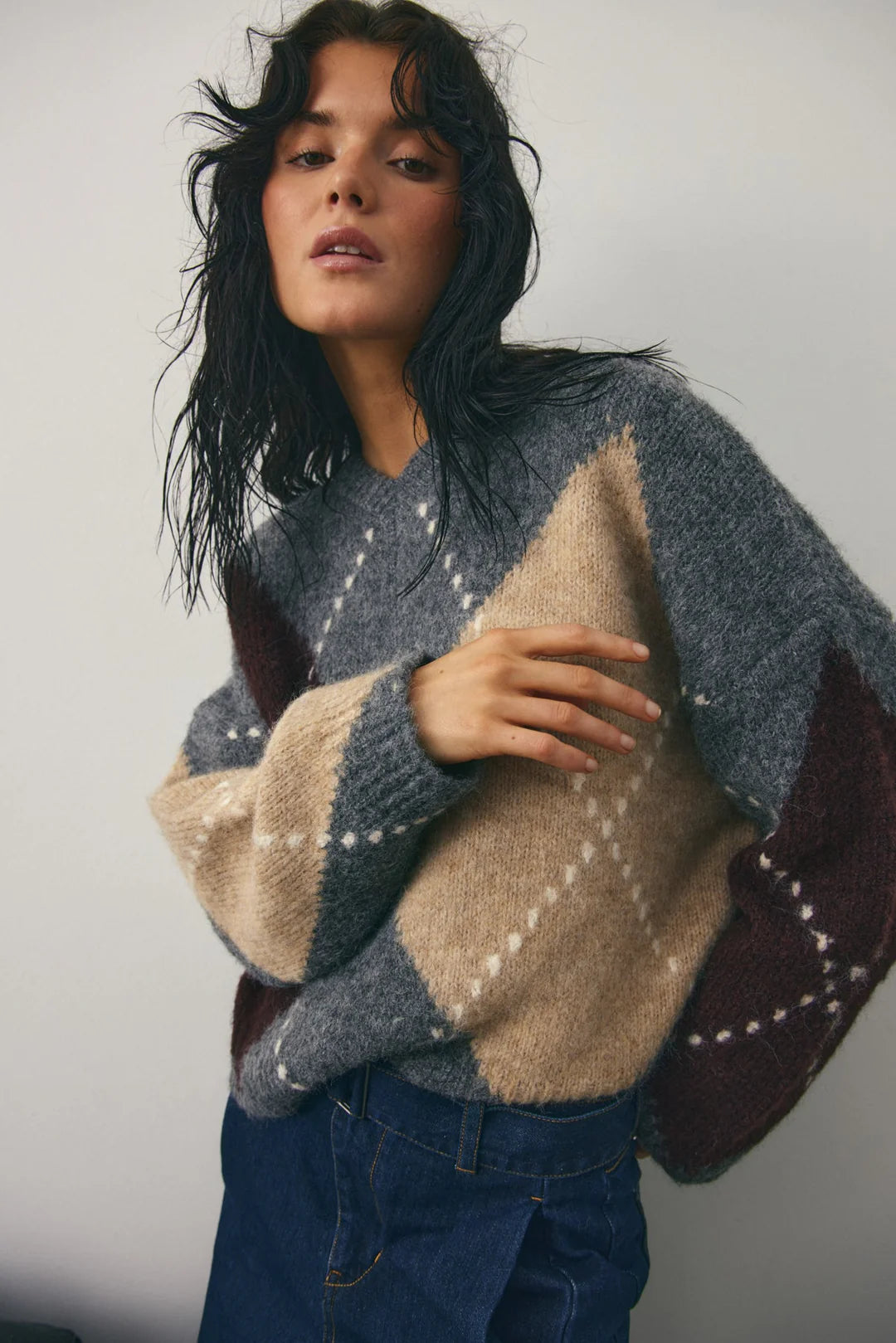 Noella Lai Knit Medium Grey Melange