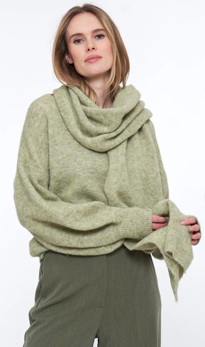 Simple The Brand Deux Sweater Lt Oliva Mel