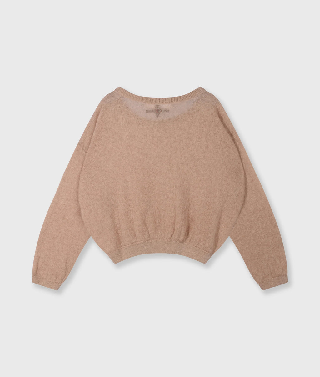 10 Days Thin Knit Sweater Light Fudge