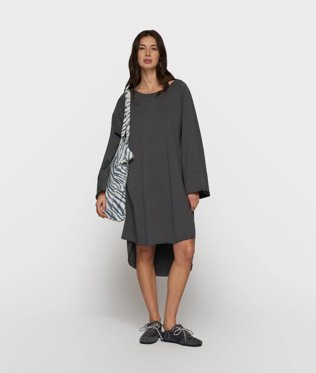 10 Days Jersey Logo Dress Steel Blue
