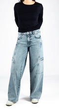 ETIQUETT Lola Wideleg Cargo Jeans Dark Night