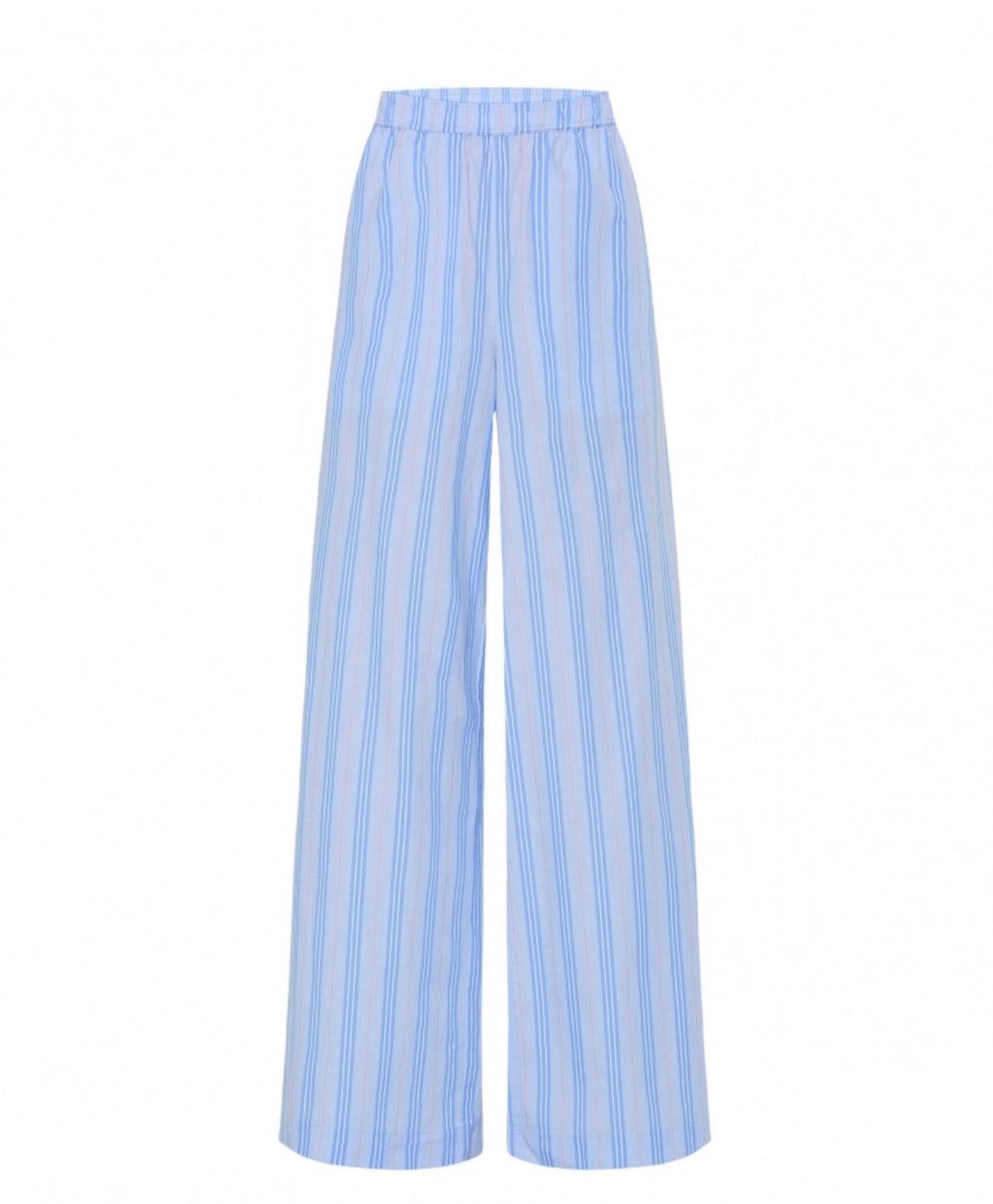 Senses The Label Gestreifte Hose PEL:LE im Pyjama-Stil shirt blue / iconic orange