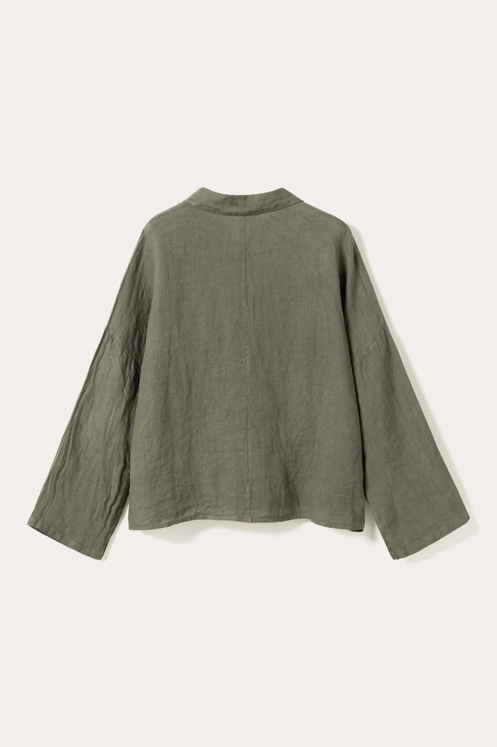 Noella Leonora Leinen Bluse oliv