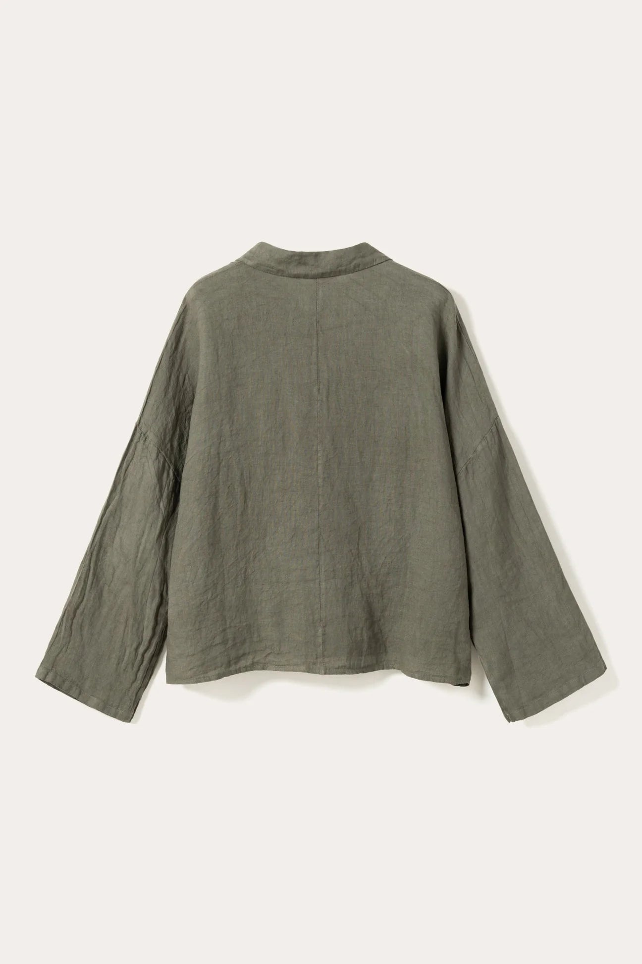 Noella Leonora Leinen Bluse oliv