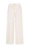 Senses The Label Jeans AL:EX Mid Waist Wide Leg Jeans cremefarben