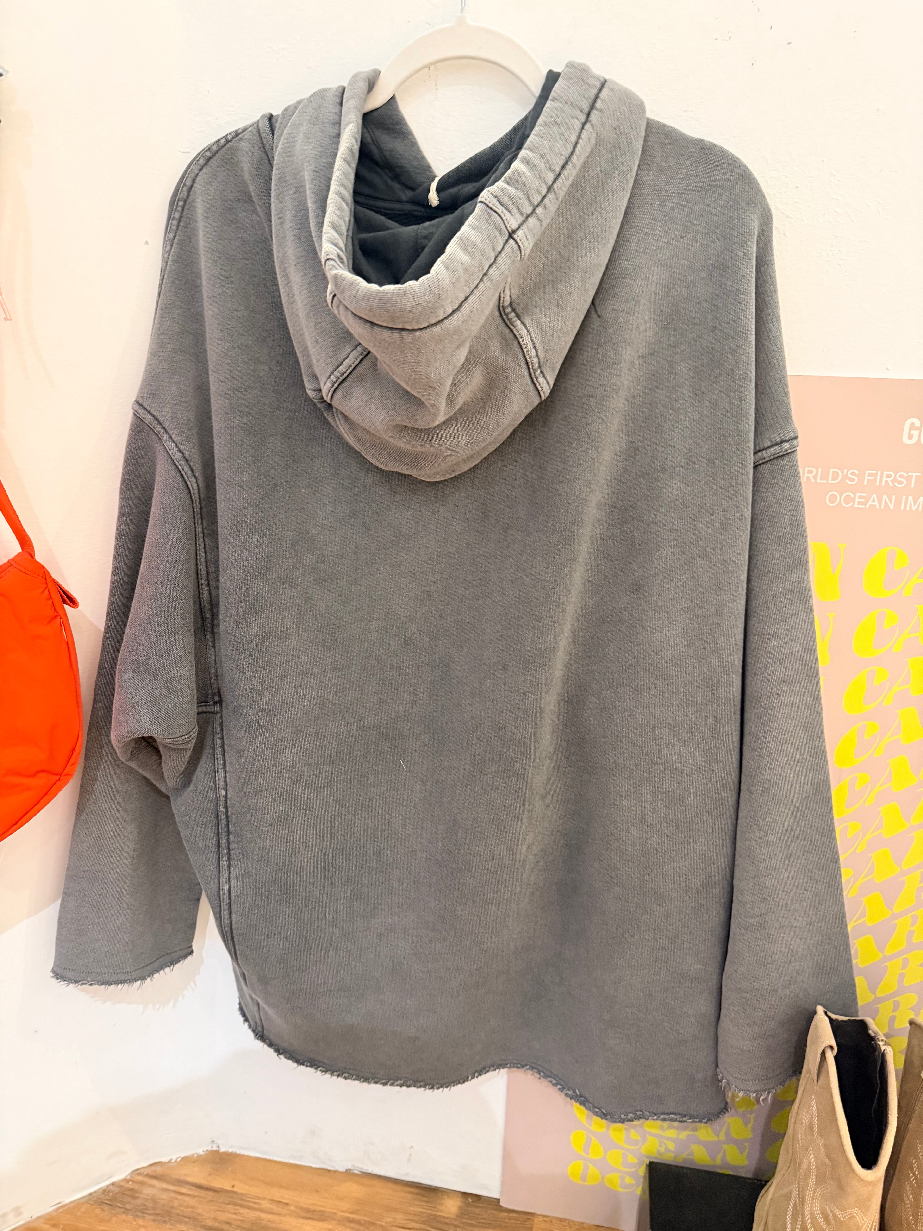 Liv Bergen Rotterdam oversized Hoodie Black Acid