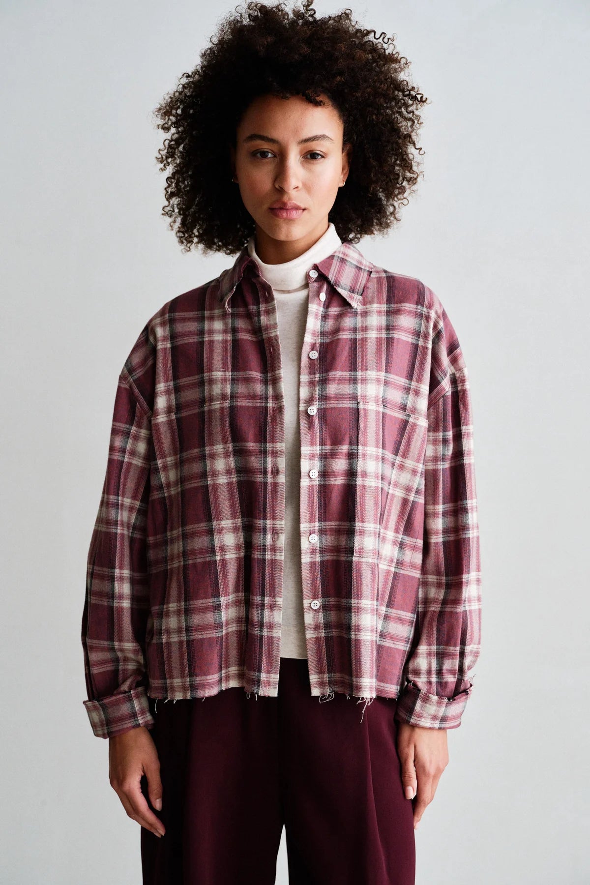 Penn&ink Bluse Red Check W26C421