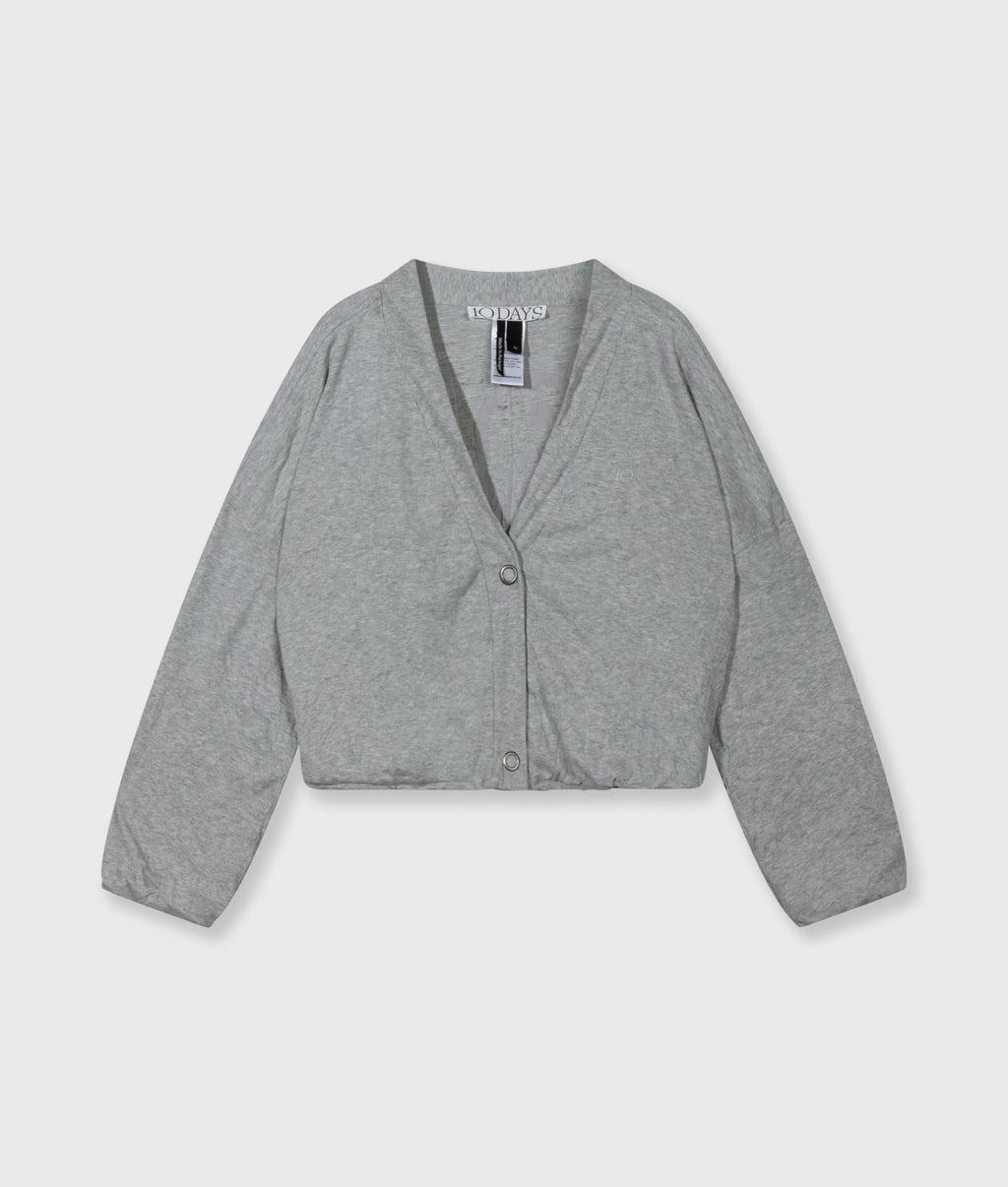 10 Days Soft Rib Cardigan Farbe Light Grey