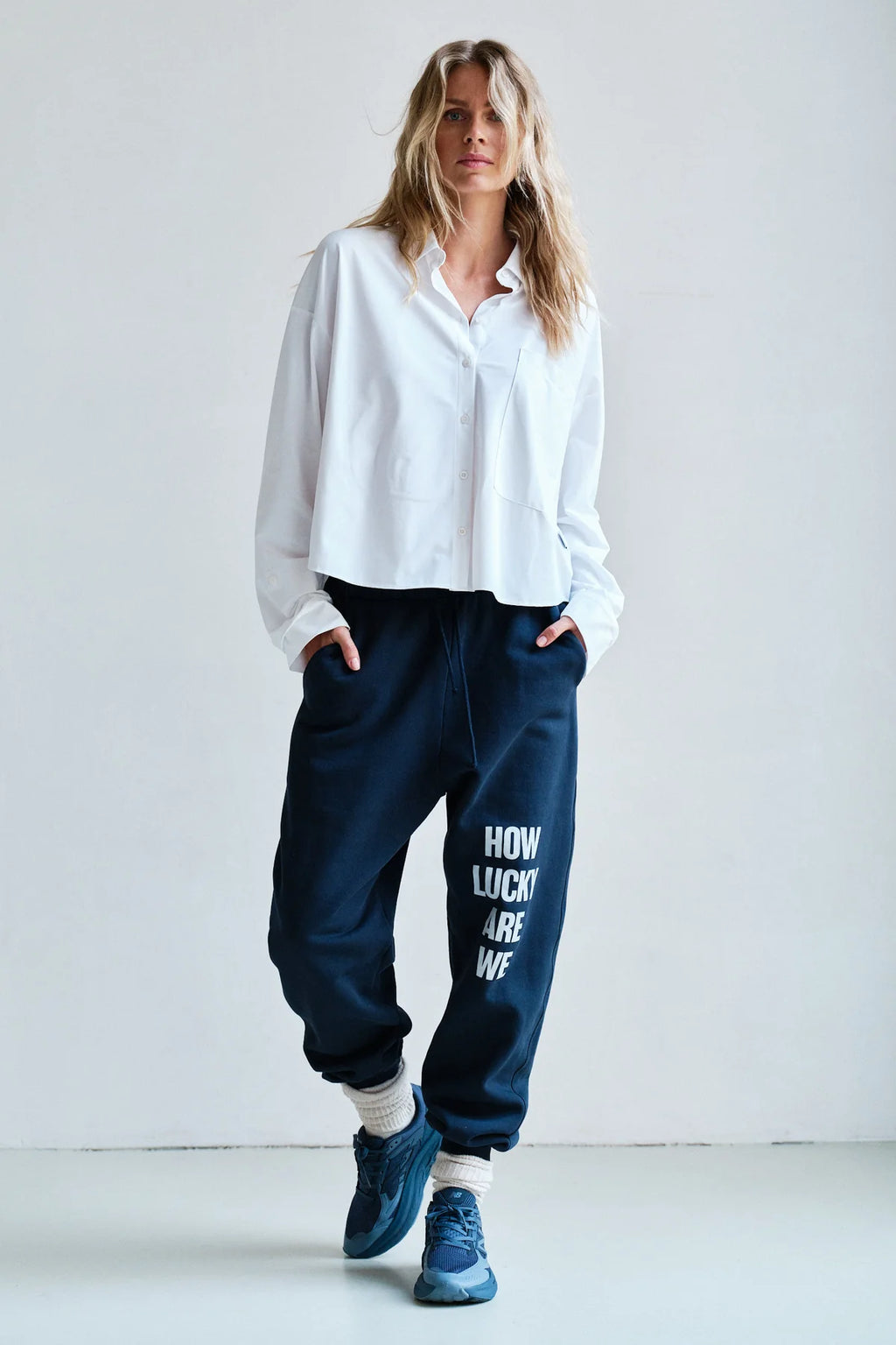 Penn&ink Bluse Oxford hellblau (W26N1795LTD)