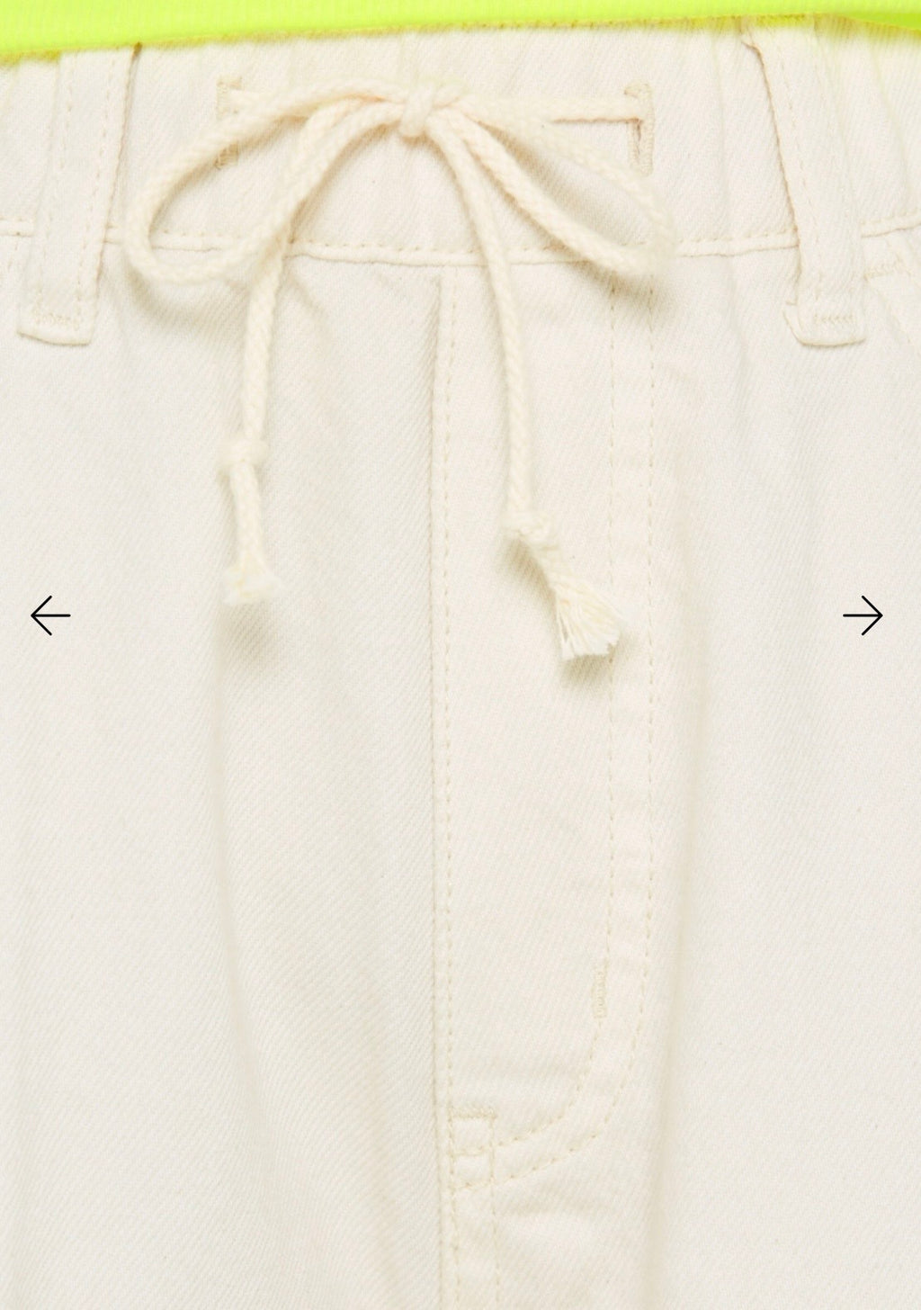 Senses The Label Jeans AL:EX Mid Waist Wide Leg Jeans cremefarben